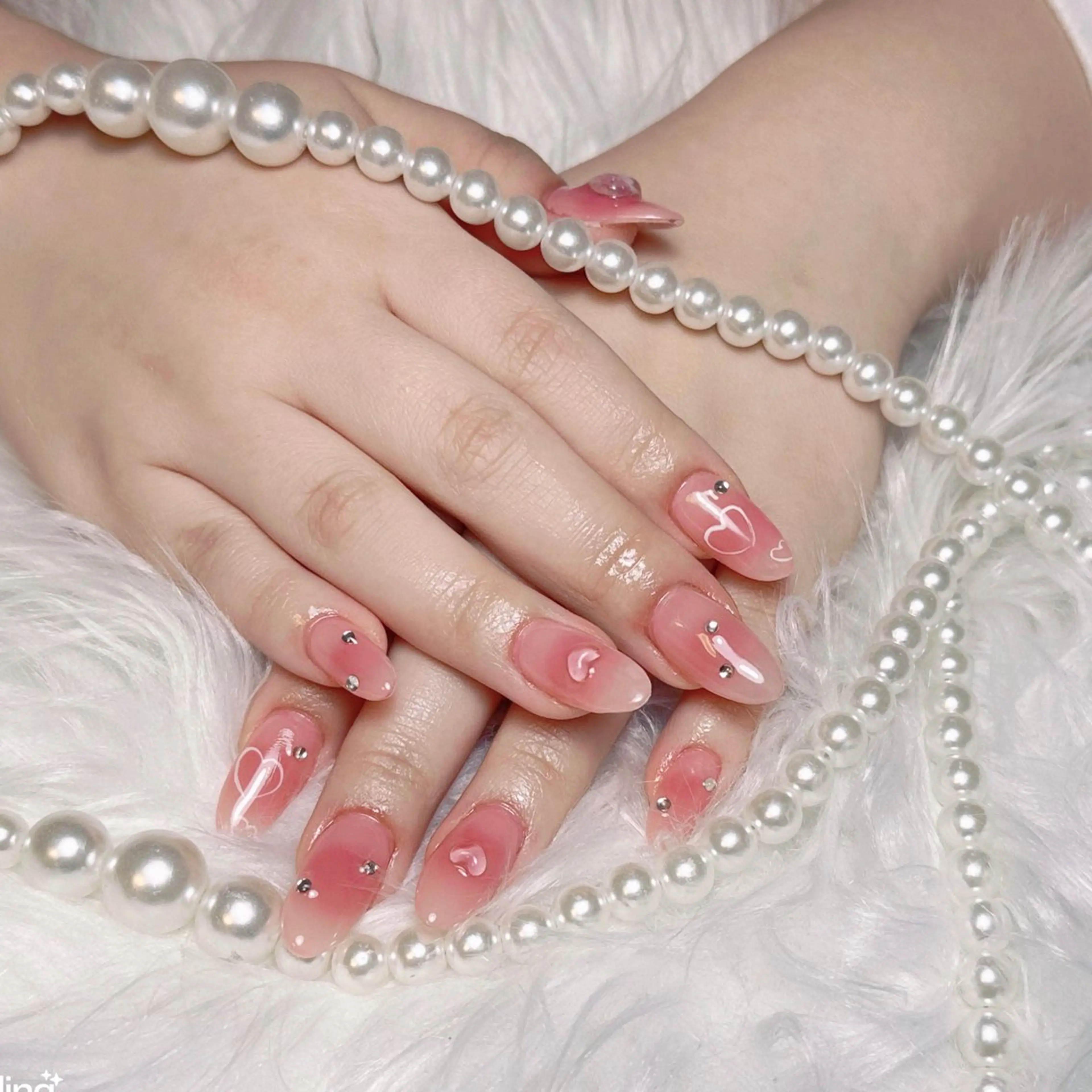 ネイル ☁️Minmin Tsuki💙🩵のネイルデザイン