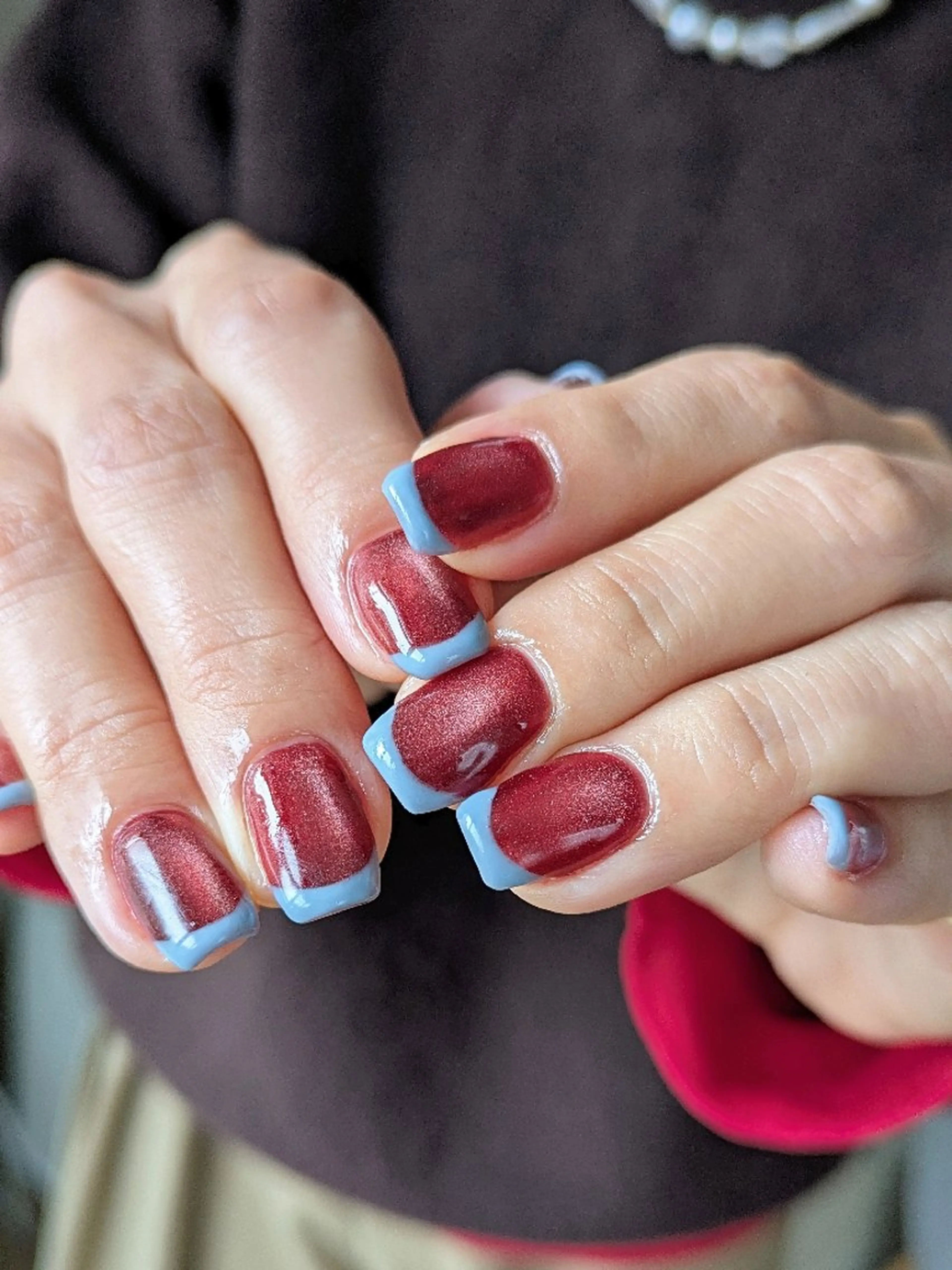 ネイル フレンチネイル マグネットネイル ハンドネイル jolie ISIHARAのネイルデザイン