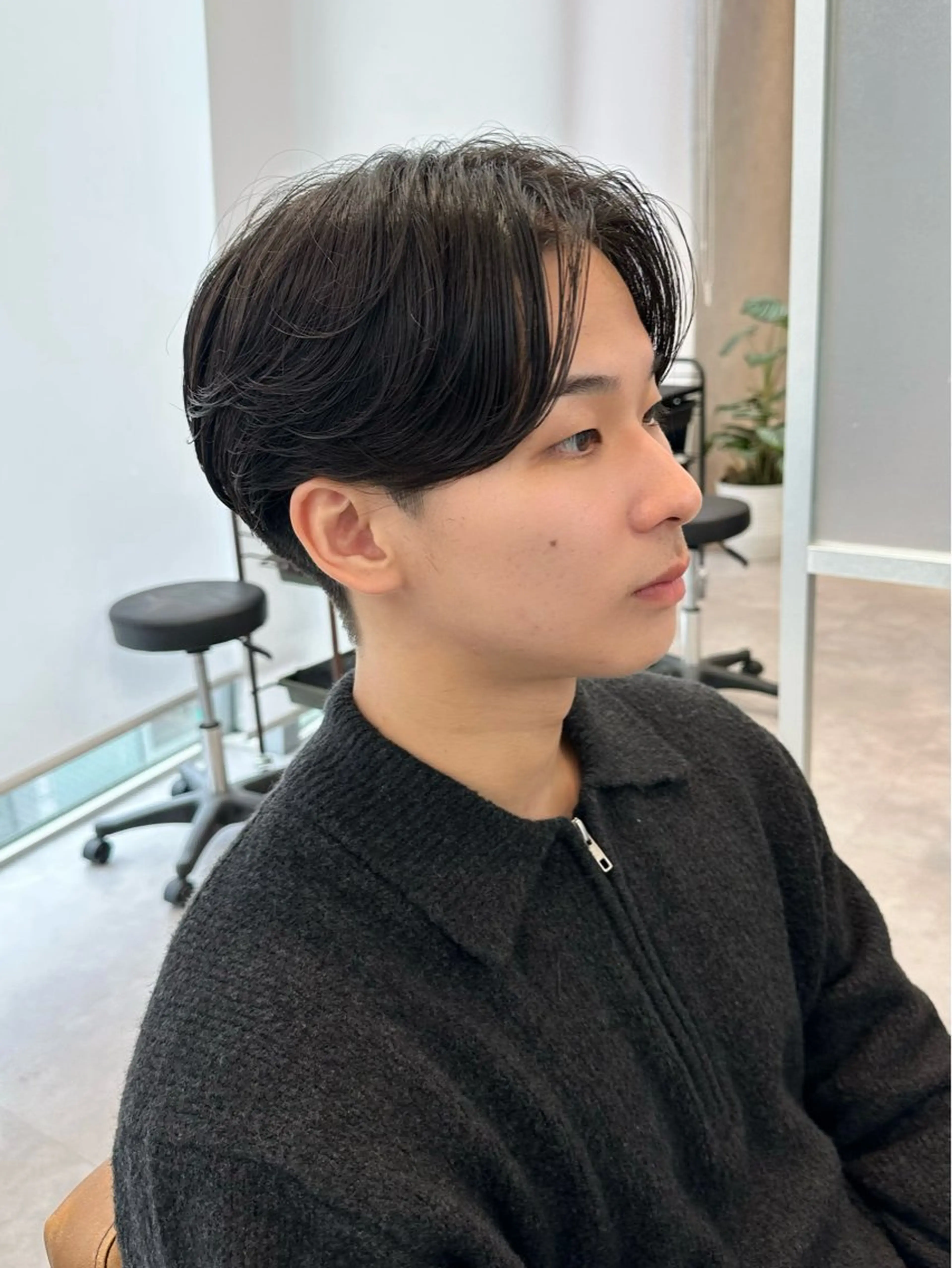 ショート パーマ メンズ メンズパーマ ニュアンスパーマ カノン/メンズカット /ダウンパーマのヘアスタイル