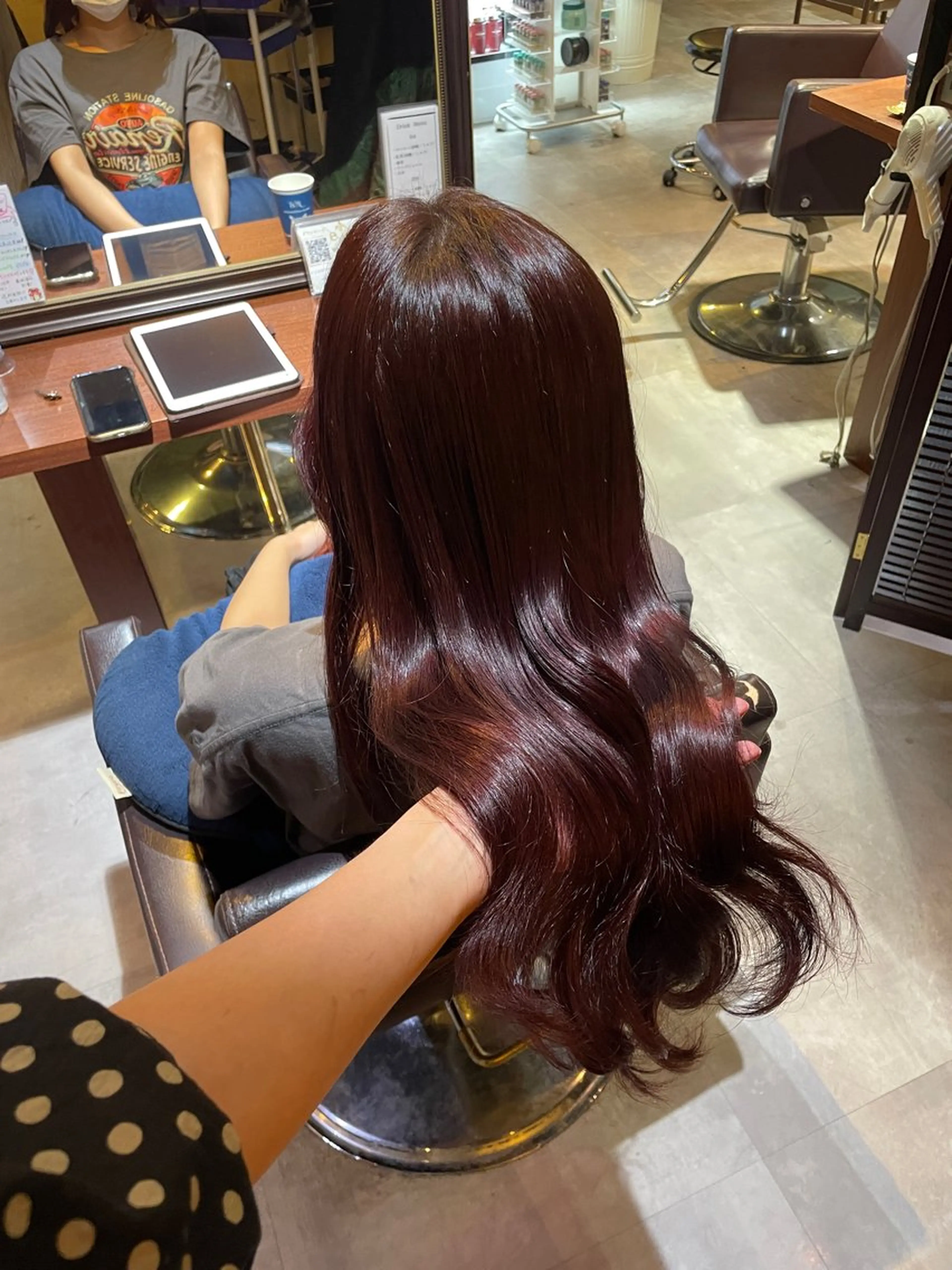 ロング カラー カット ヘアカラー トリートメント eim hair rink  長津田店所属・🫧透明感カラー 🫧しほのヘアスタイル