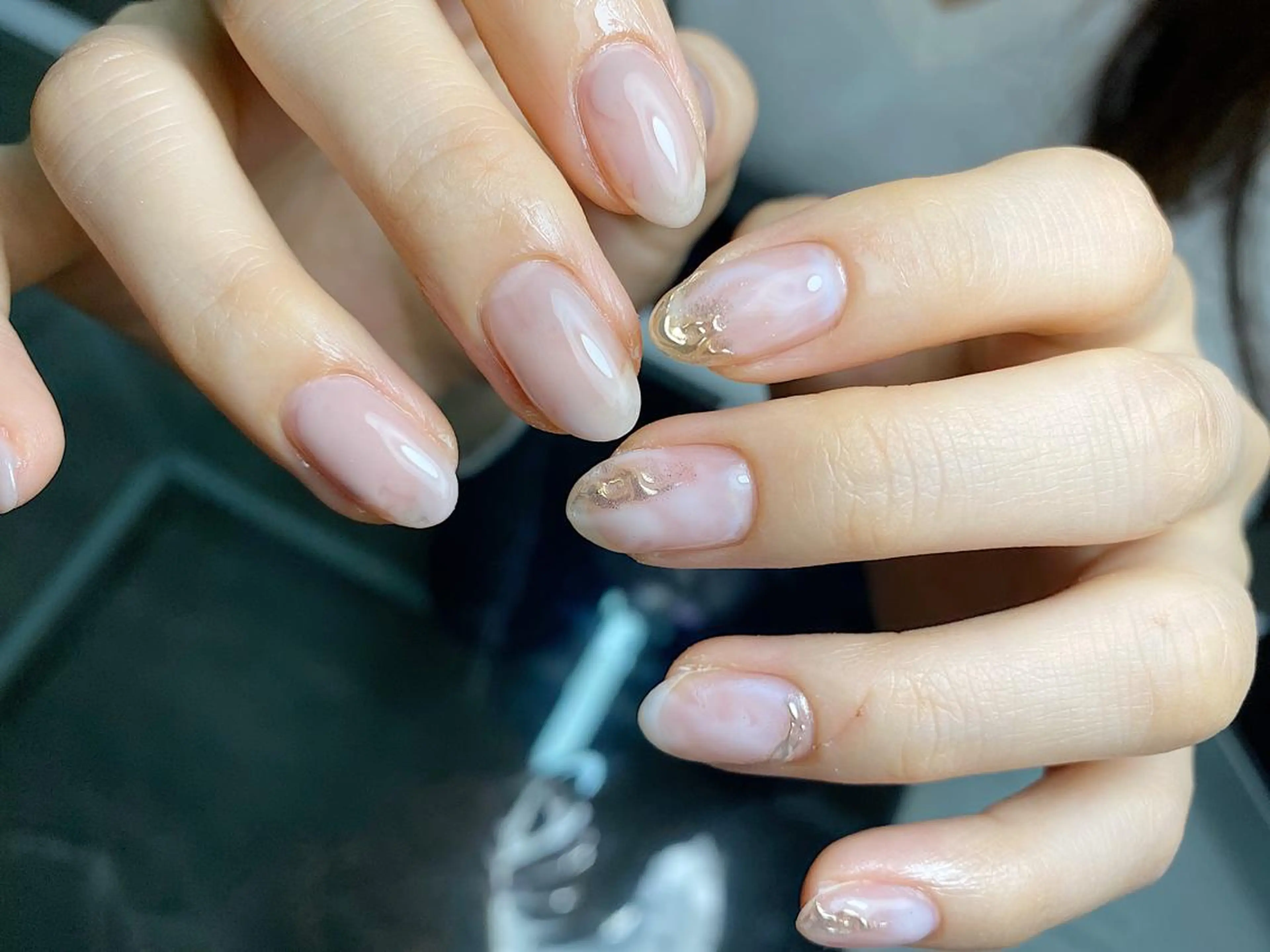 メンズ ネイル マツエク・マツパ 結婚式・ブライダル ニュアンスネイル シンプルネイル ブライダルネイル ハンドネイル フットネイル GRANDE大須 栄/店長 aki🌙のネイルデザイン