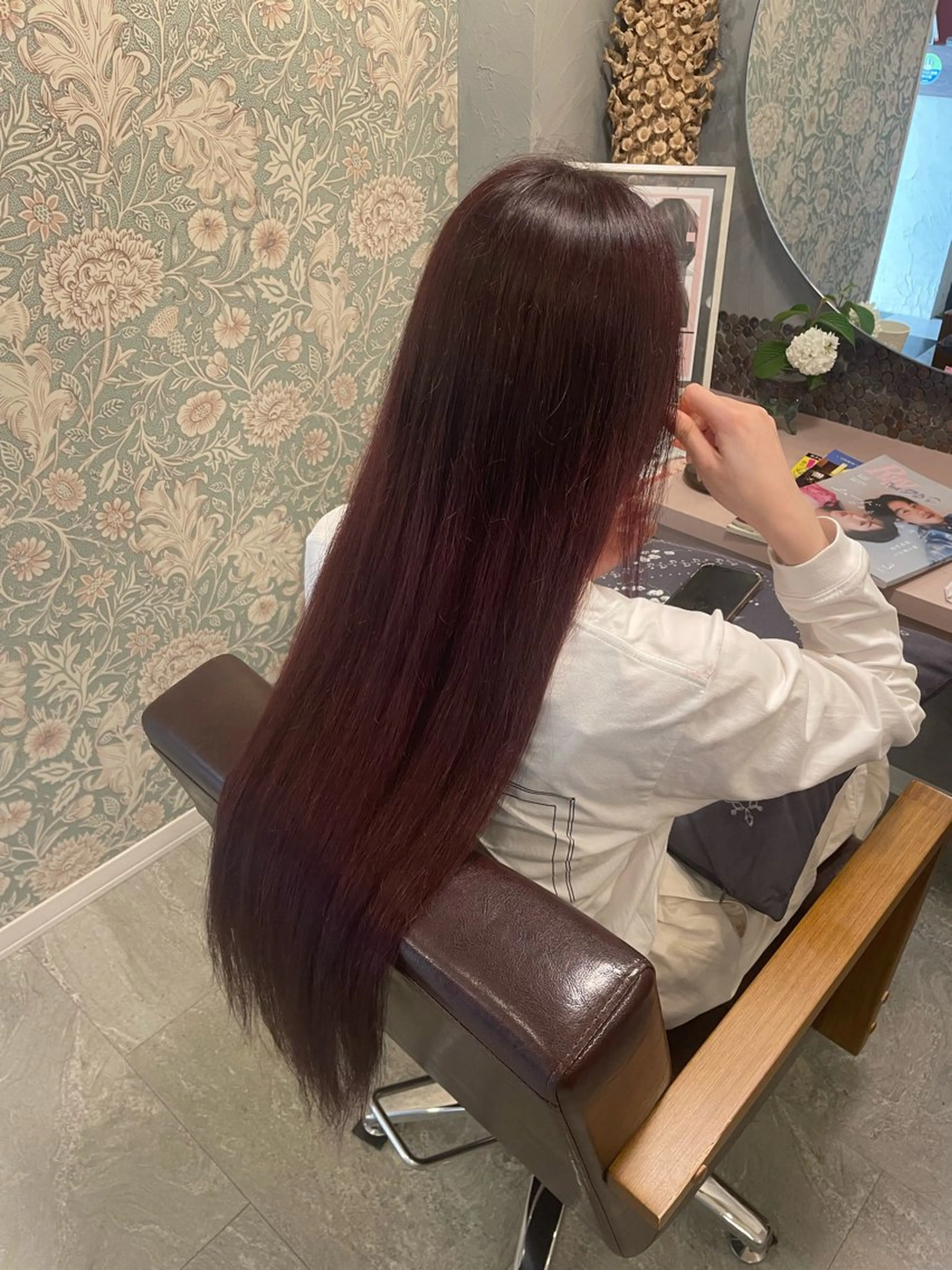 ロング ヘアカラー hair  make echo所属・hair make echo滿木あい花のヘアスタイル