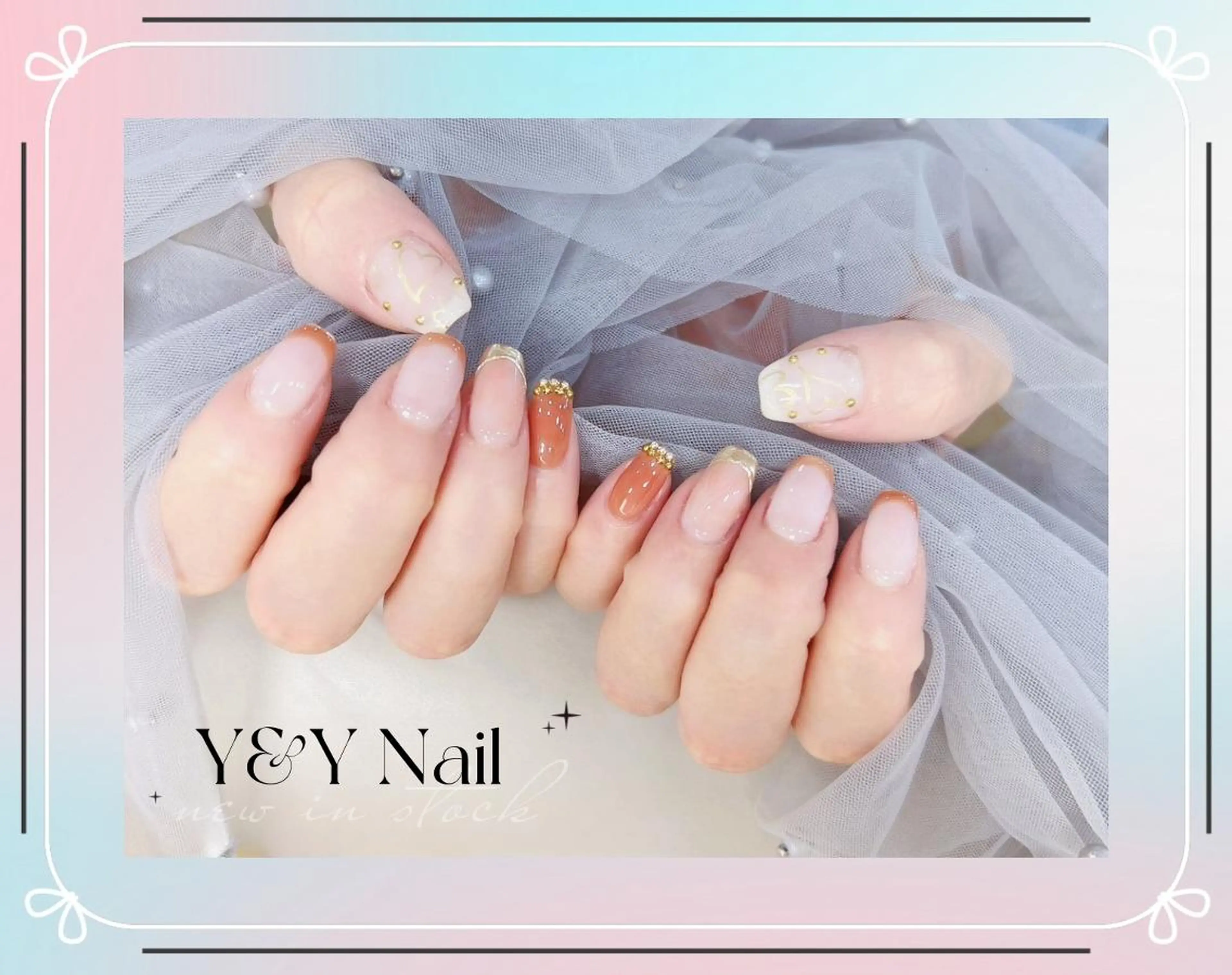 ミディアム ハンドネイル ハンドケア Y&Y Nail Salonのネイルデザイン