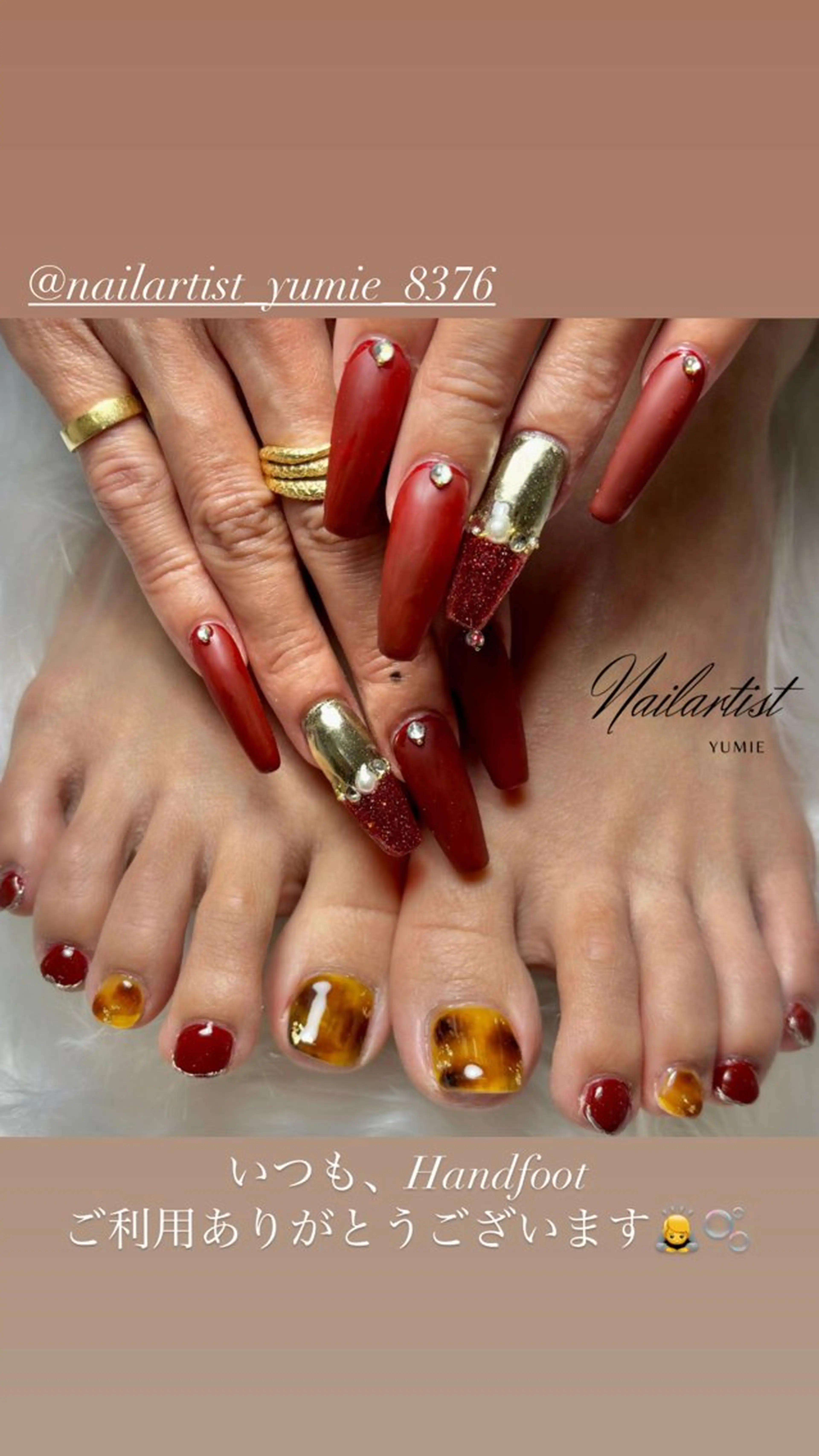ネイル フットネイル ハンドネイル Setsalon Churaku Nailist Yumie所属・【沖縄市安慶田】 🤍Yumieのネイルデザイン
