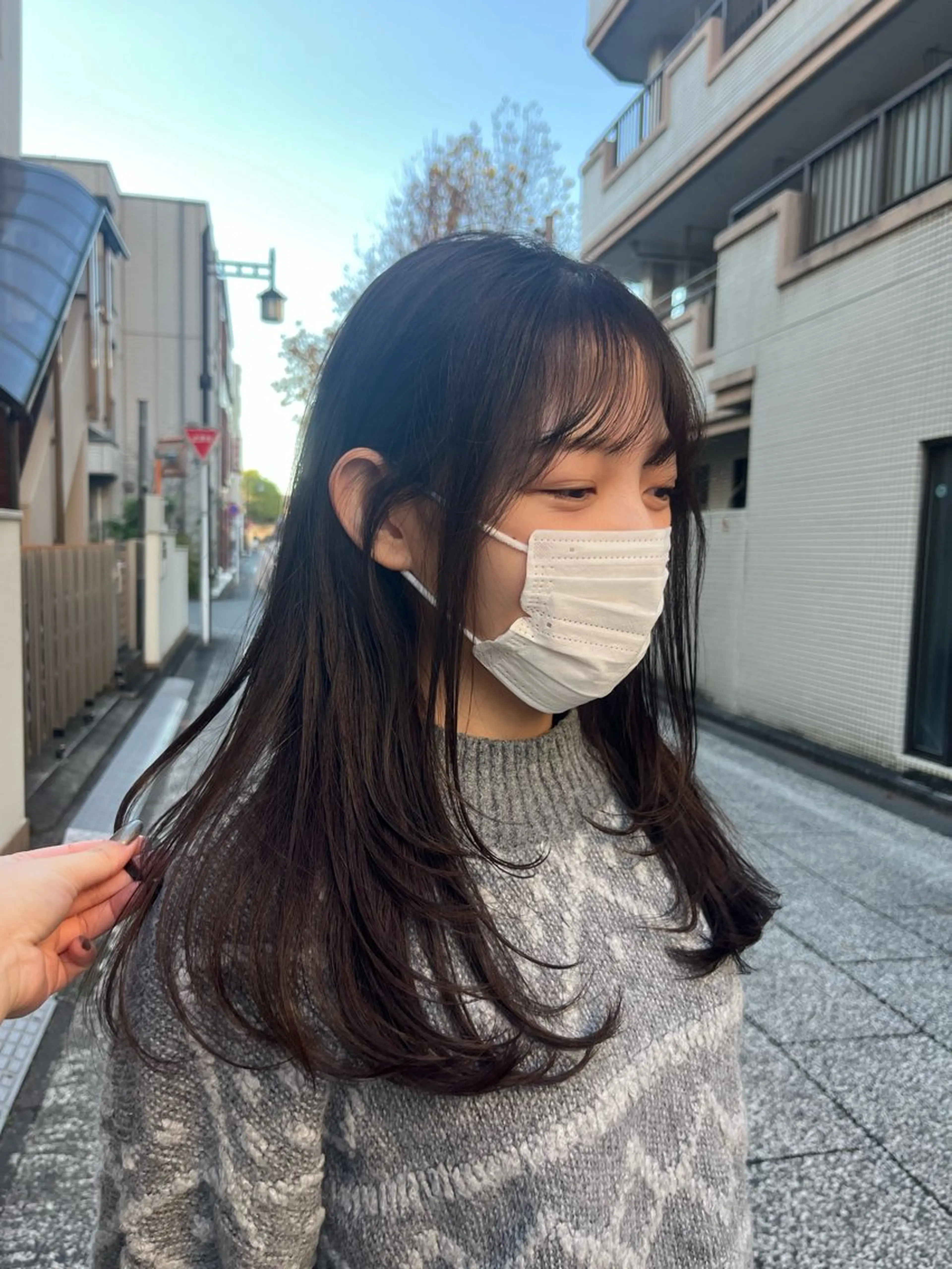 セミロング カラー ヘアカラー ベージュ⟡˖ブリーチ ˖ ࣪⊹あずきのヘアスタイル