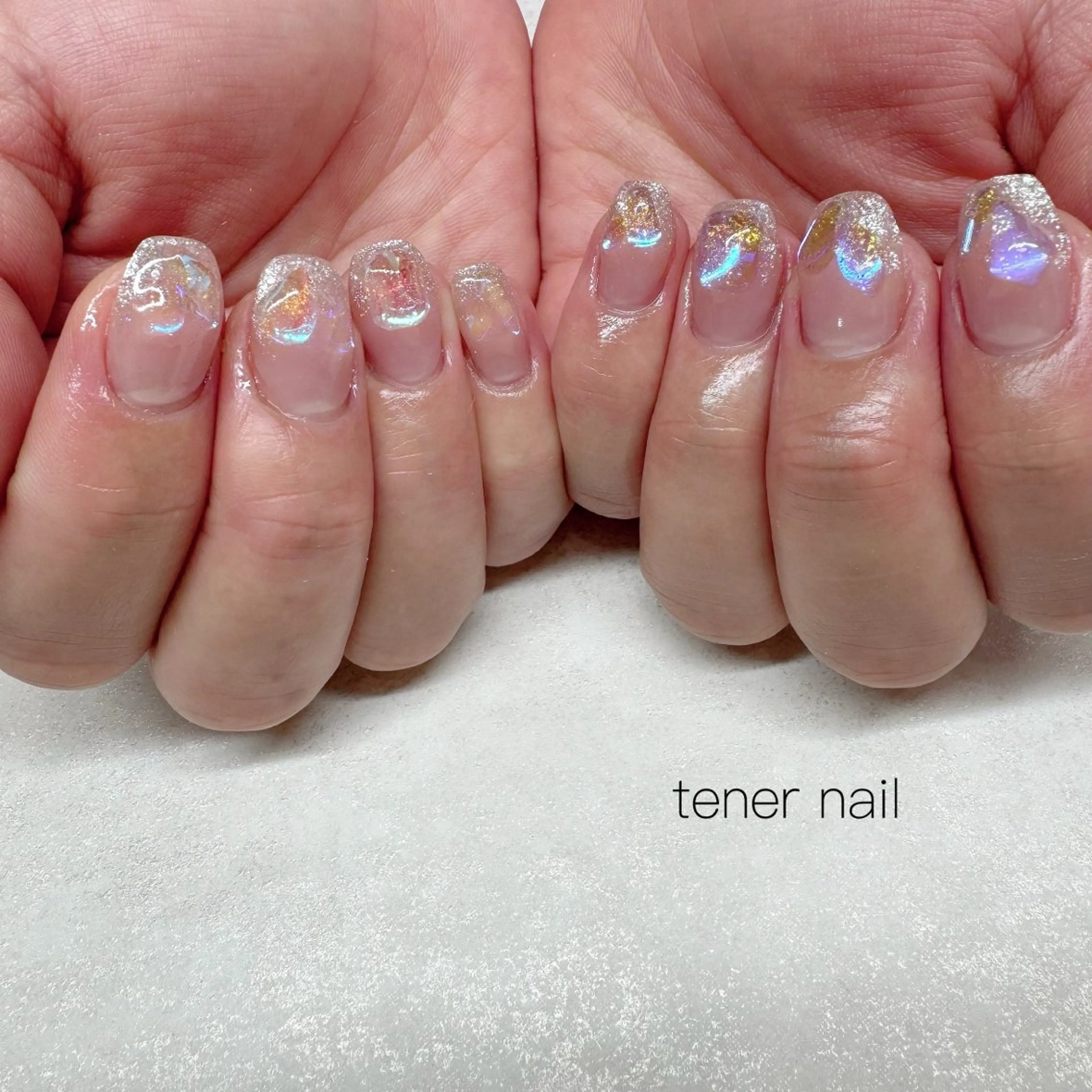 ネイル オーロラネイル ハンドネイル tener  nail  テネルネイル所属・テネルネイル tener nailのネイルデザイン
