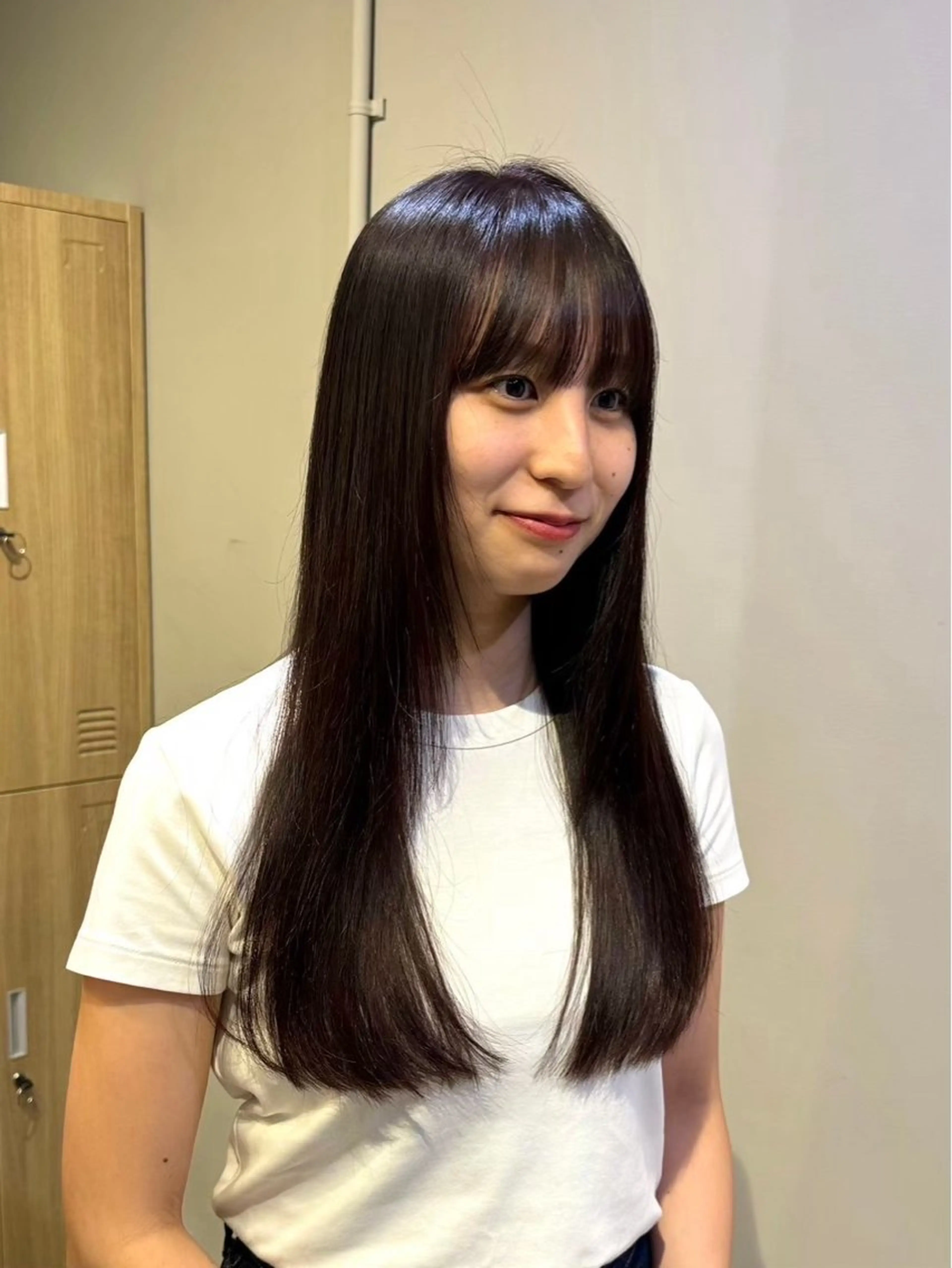 ロング パープルカラー LOREN＋透明感 オリーブhirokoのヘアスタイル