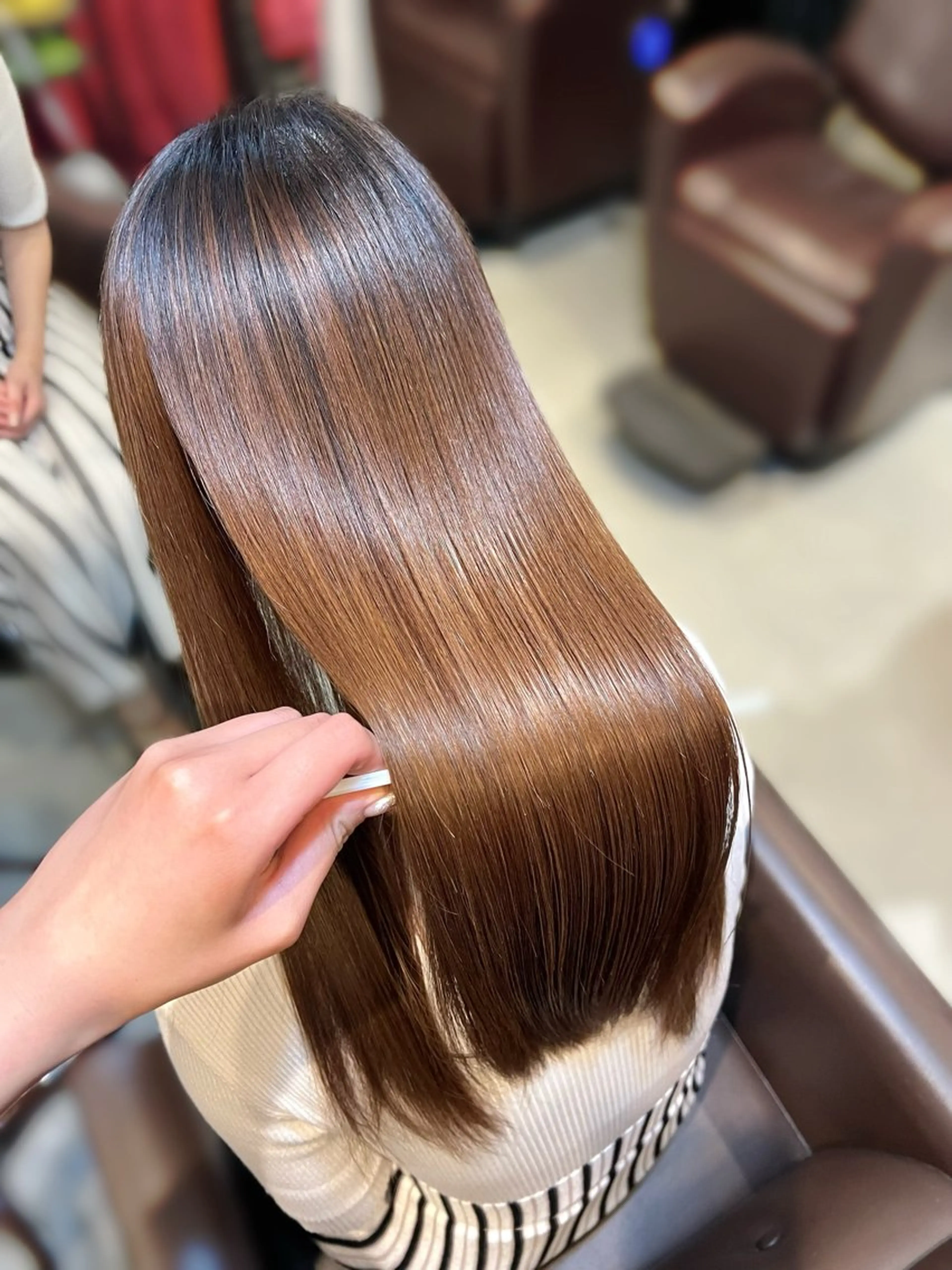ロング カラー 縮毛矯正 💎艶髪特化💎 ちば　ちなみのヘアスタイル
