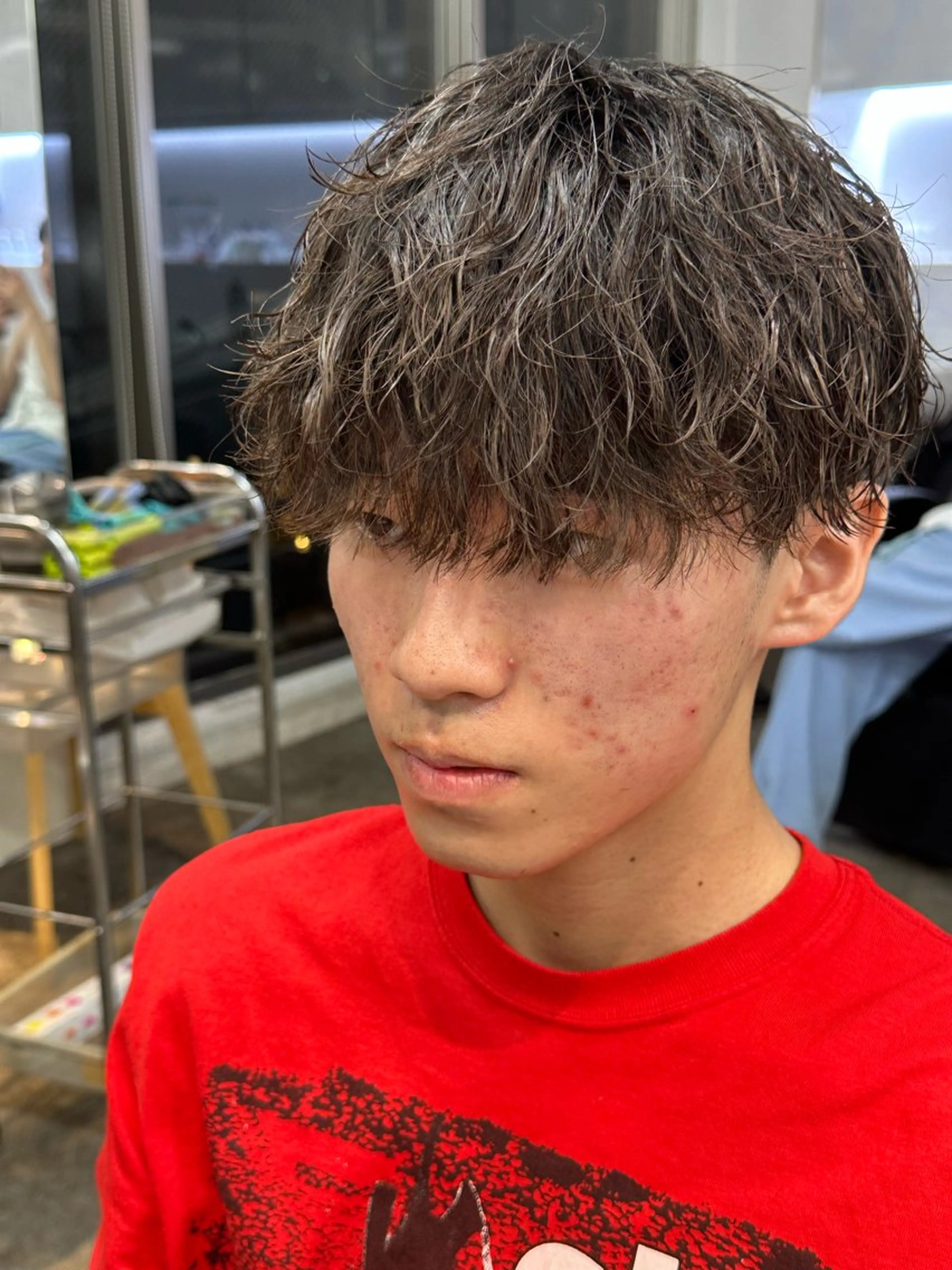 パーマ メンズ フェザーパーマ マッシュ メンズパーマ 学生（メンズ向け） メンズツイストパーマ パーマ fifth men's原宿所属・fifth/原宿/ シャドウパーマ/カズのヘアスタイル