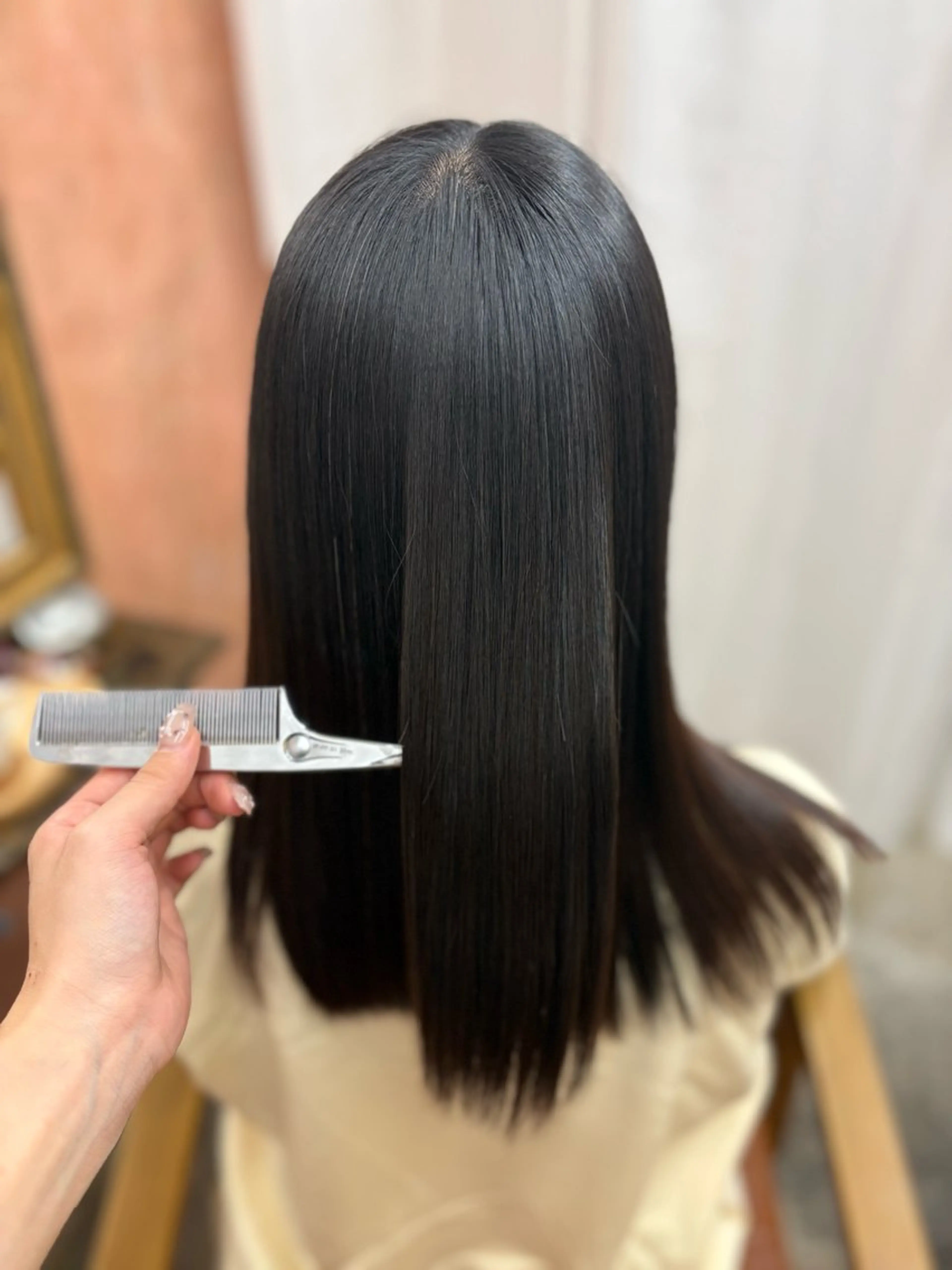 ミディアム 縮毛矯正 トリートメント Retsu /UniQのヘアスタイル