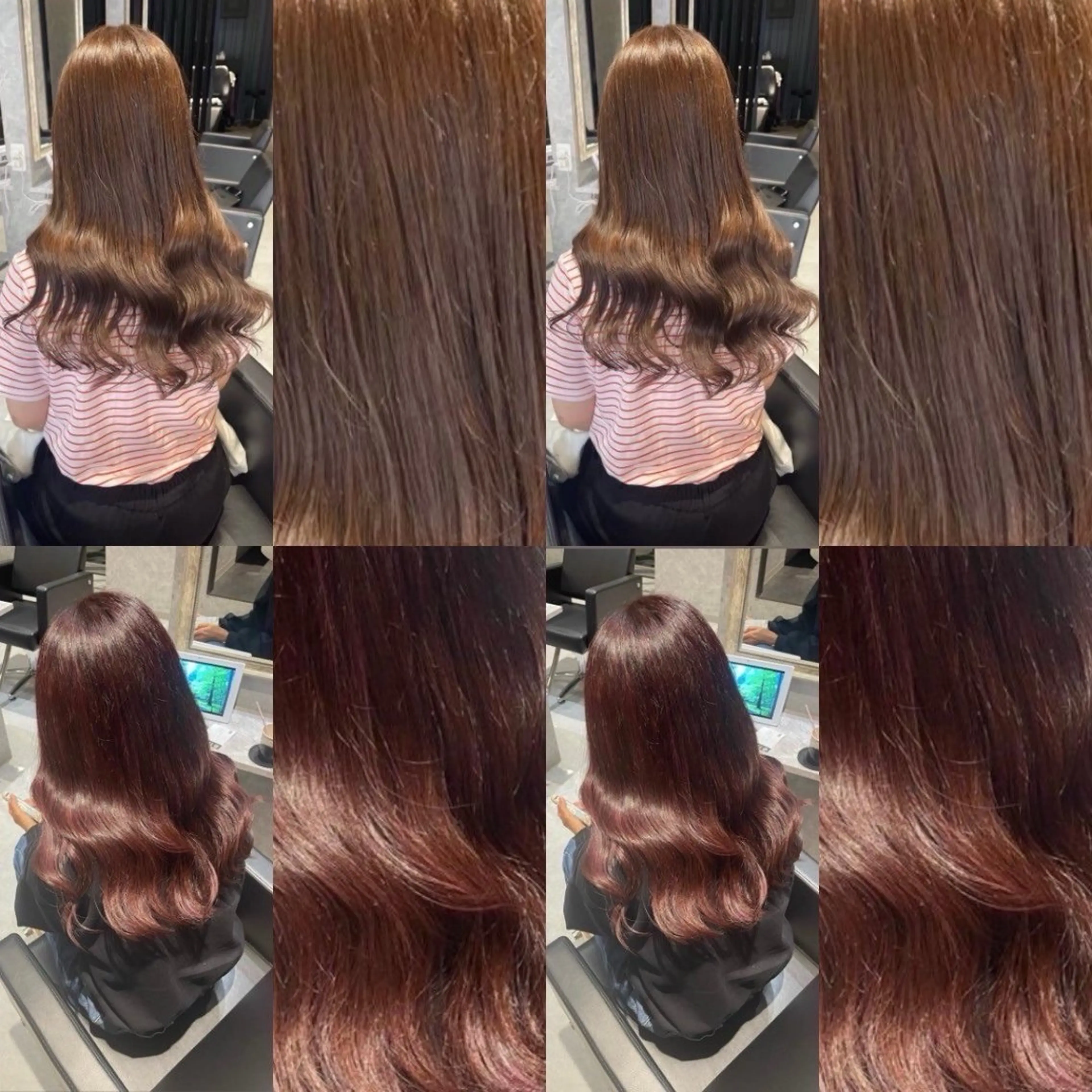 ロング カラー ヘアカラー ✨韓国艶髪✨ケア ブリーチ🫧アキラのヘアスタイル