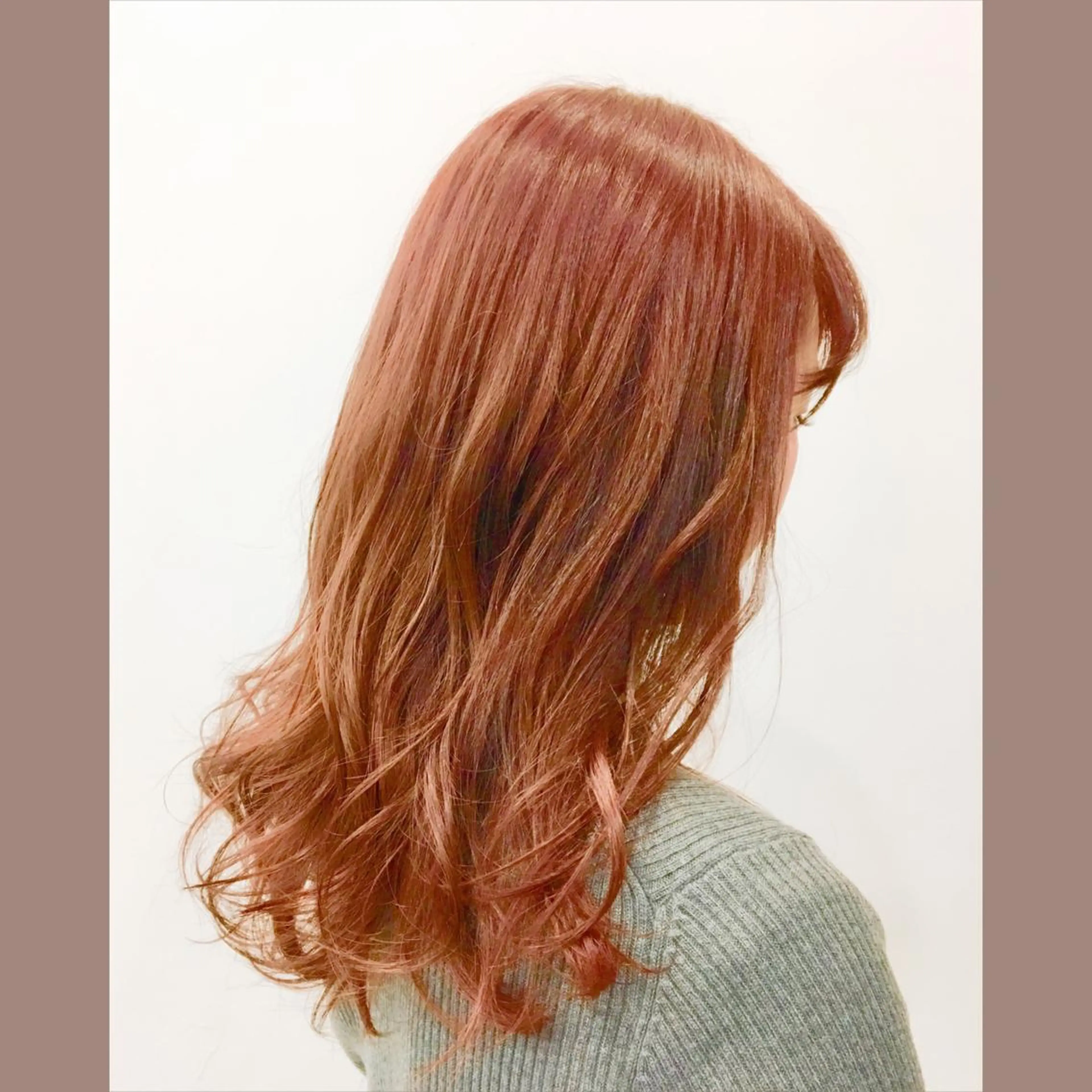 セミロング ヘアカラー トリートメント 𓅰なかがわ ふみな𓅯のヘアスタイル