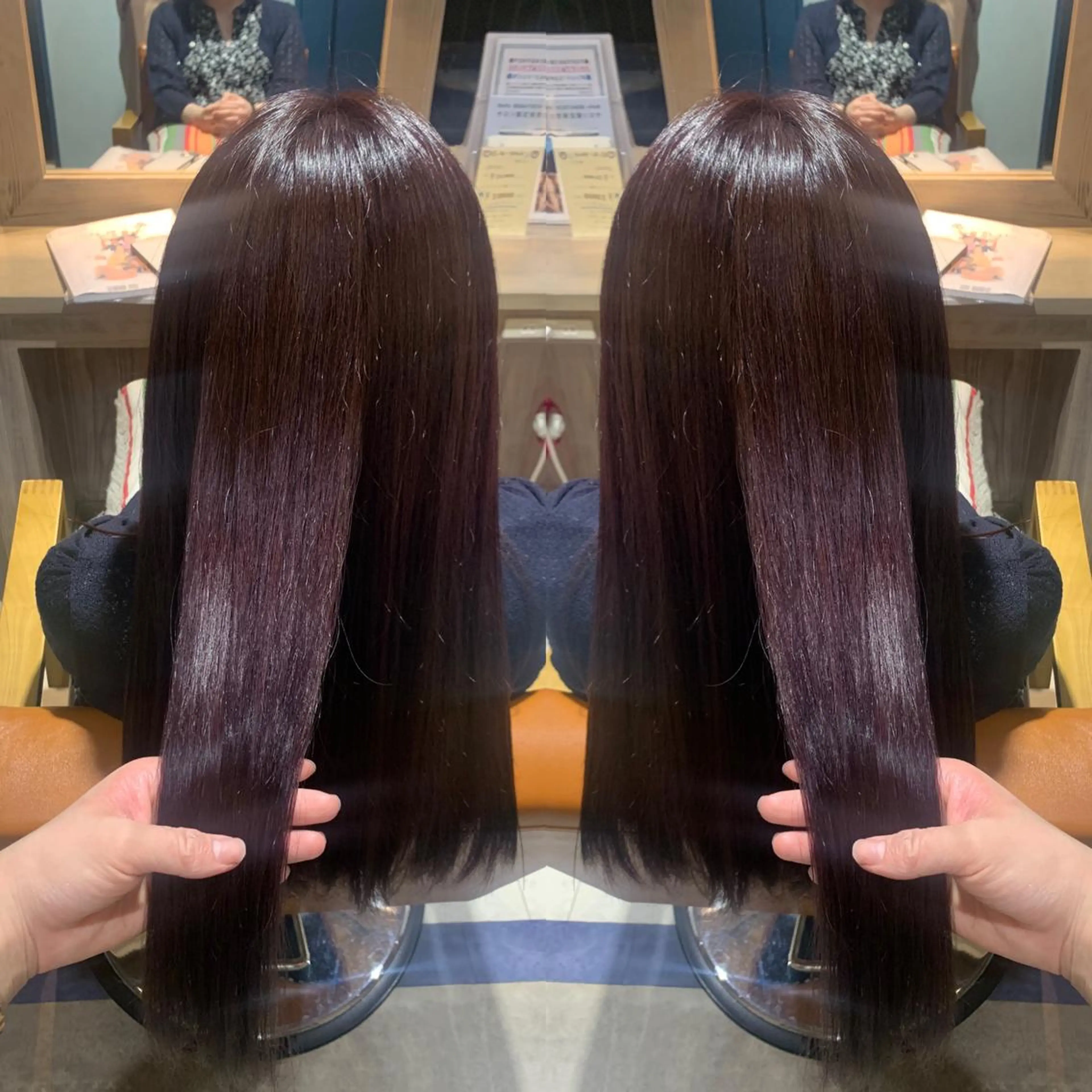 ロング カラー ラベンダーカラー 韓国🇰🇷 ✂︎hair 内田愛のヘアスタイル