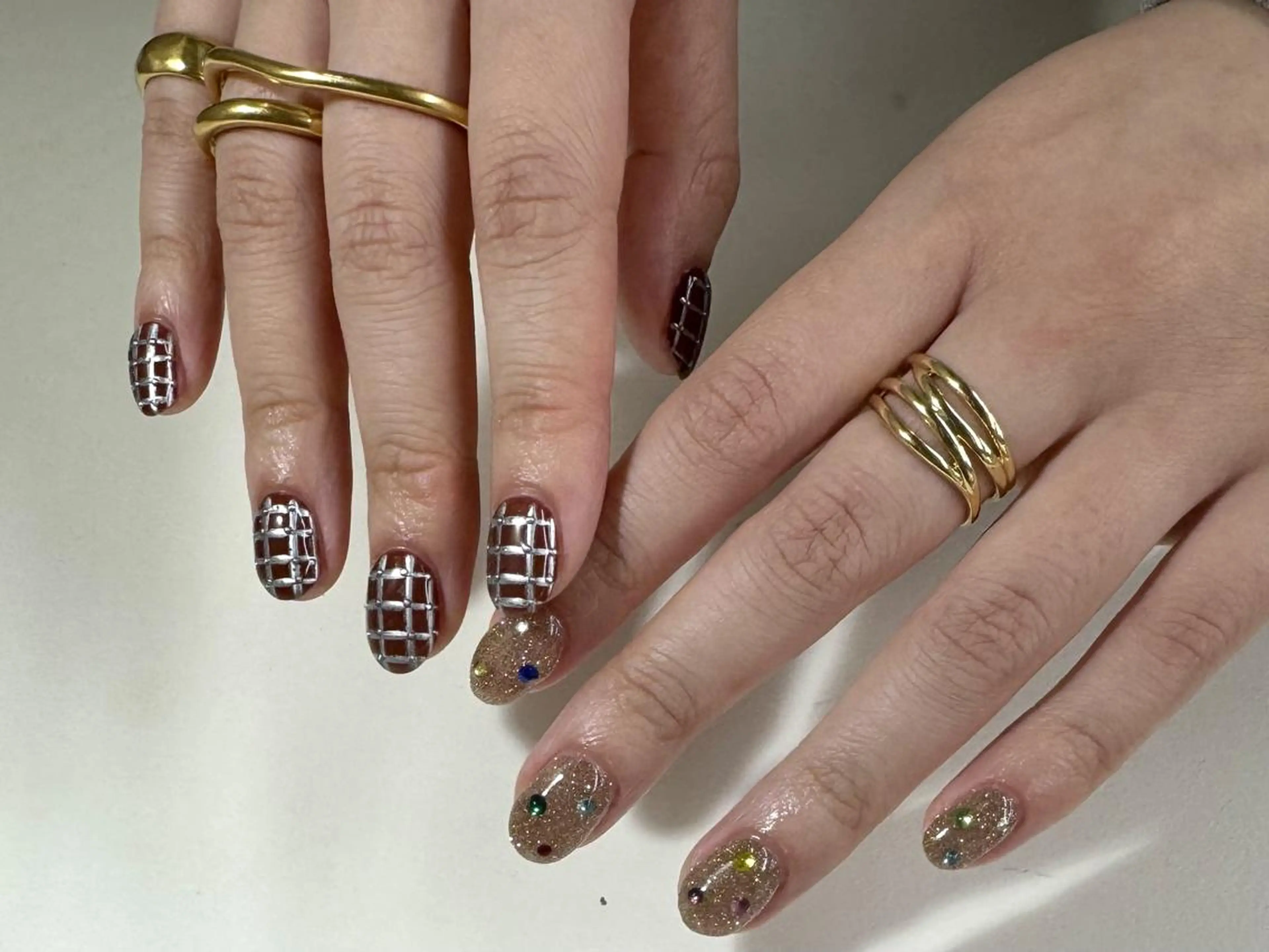 ネイル ジェルネイル 韓国ネイル ニュアンスネイル ワンホンネイル nailstudio eviz新宿店のネイルデザイン