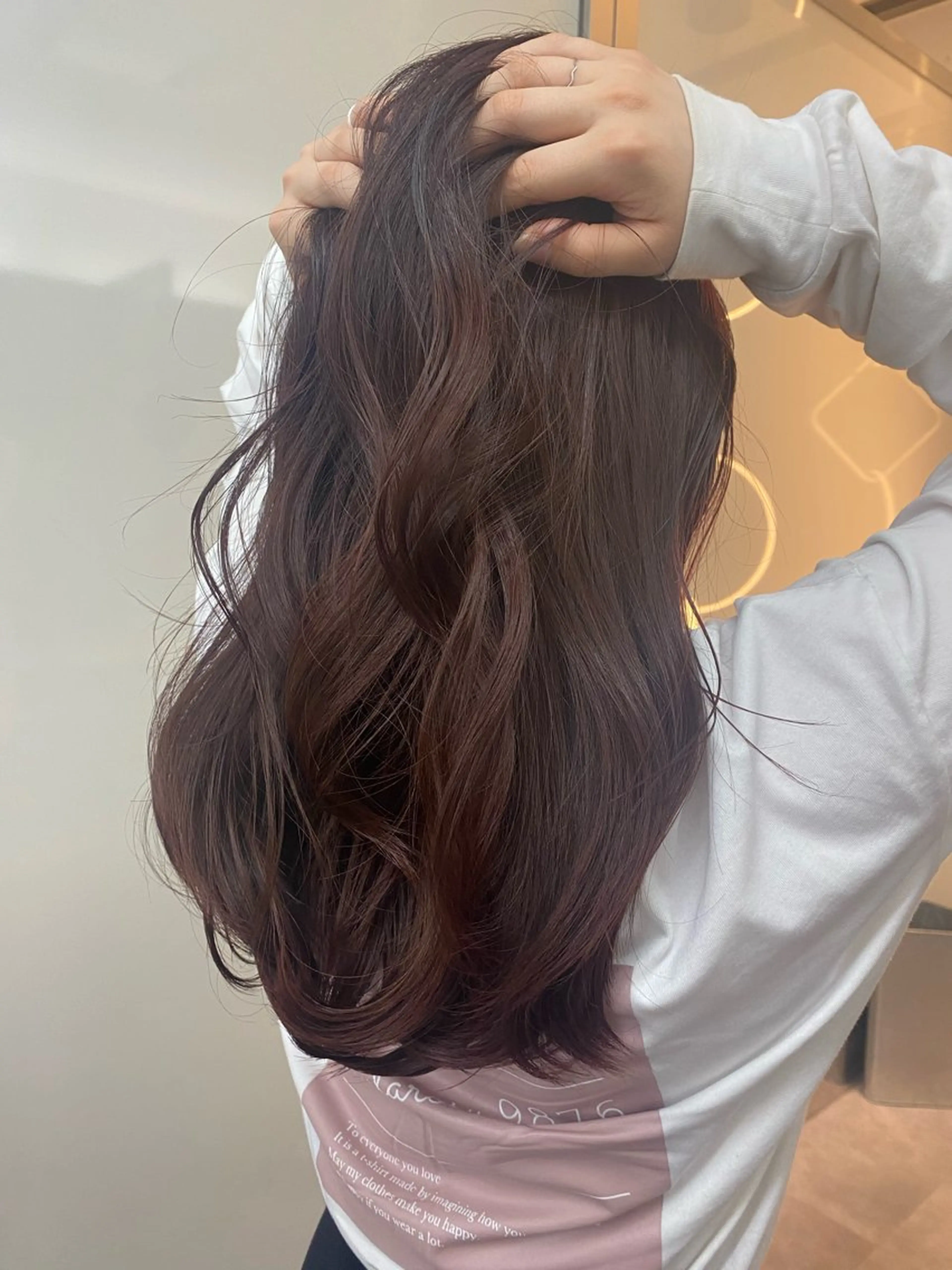 ロング カラー Nece所属・久米寿李恵 くめじゅりえのヘアスタイル