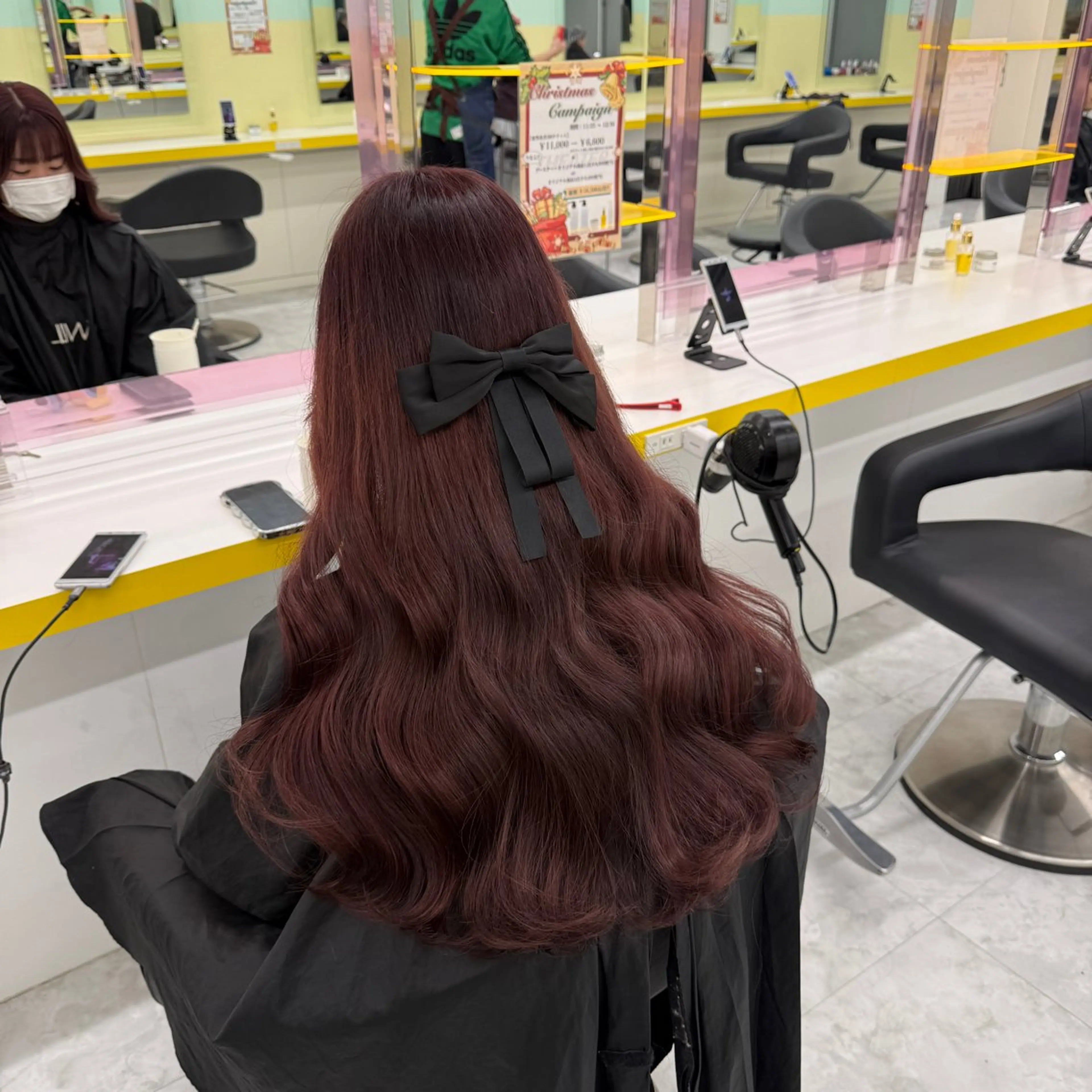 ロング カラー ヘアアレンジ ヘアカラー トリートメント ヘアセット 🎀Girly艶髪 暖色🎀Harukaのヘアスタイル