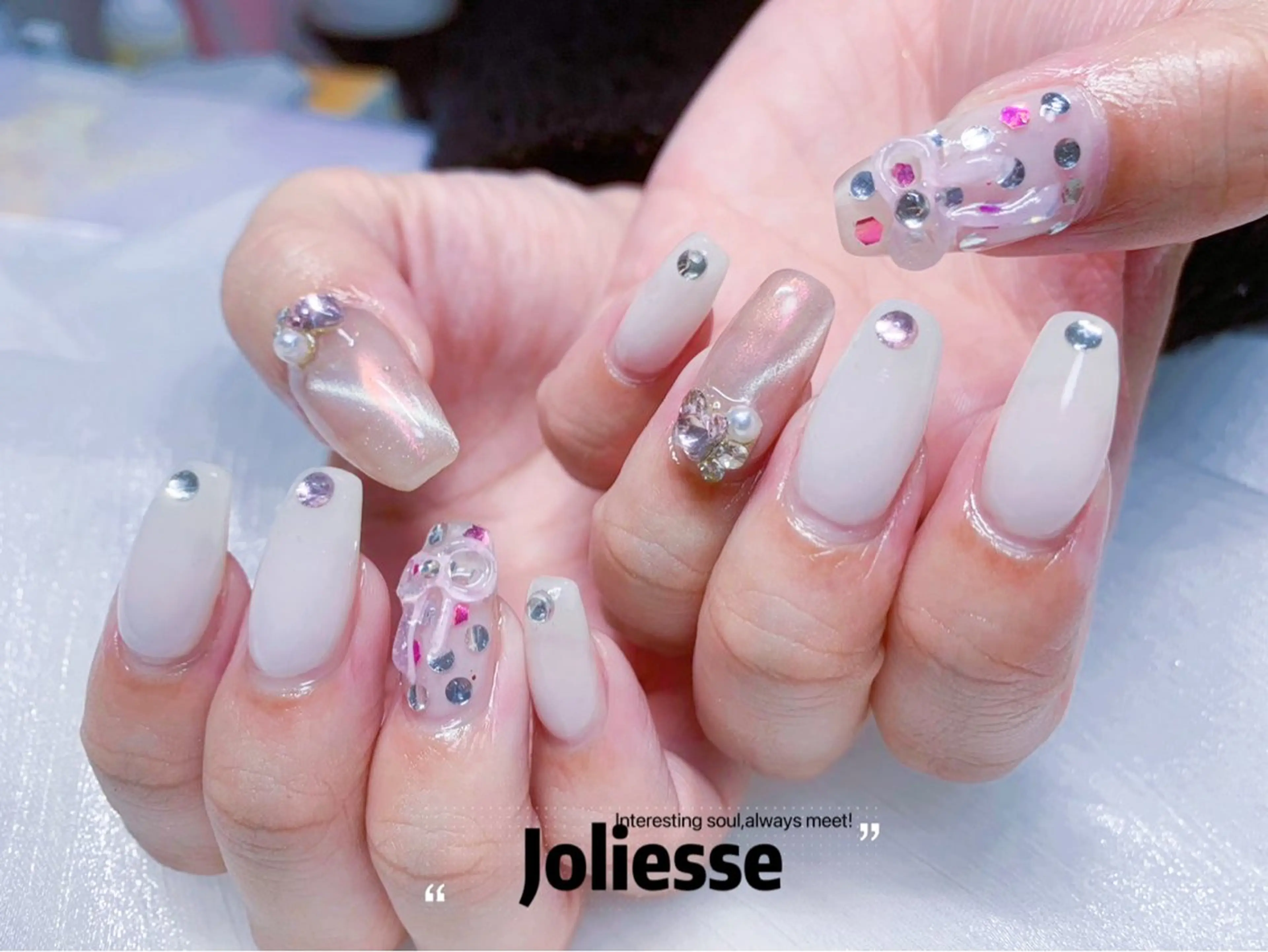 ネイル リボン Joliesse nail salonのネイルデザイン