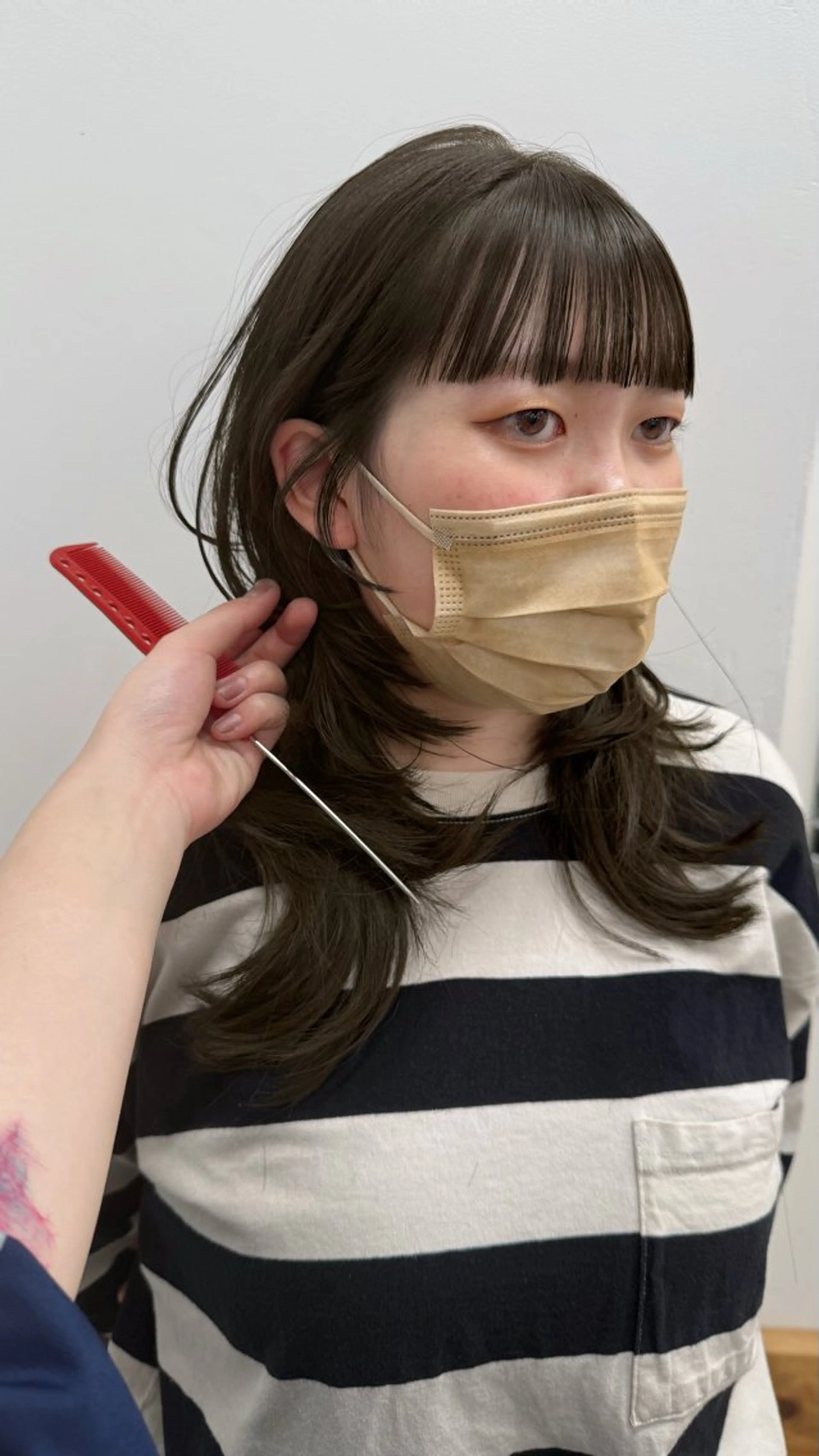セミロング カラー ブリーチ ブリーチなしカラー ヘアカラー QUARTE所属・りん 🍀10月の モデル様募集中です◎のヘアスタイル