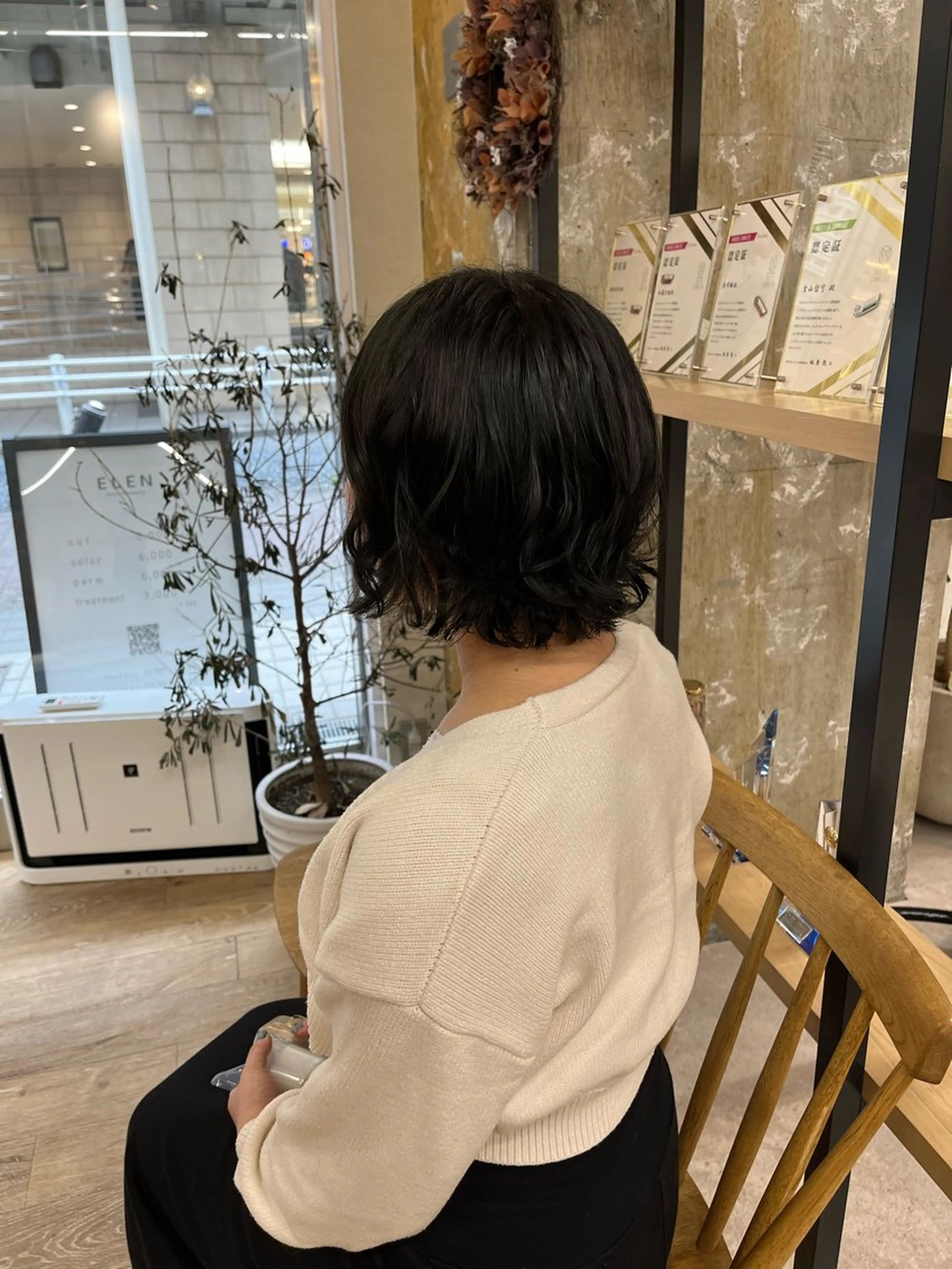ショート パーマ ニュアンスパーマ 曲がる縮毛矯正　爲石のヘアスタイル