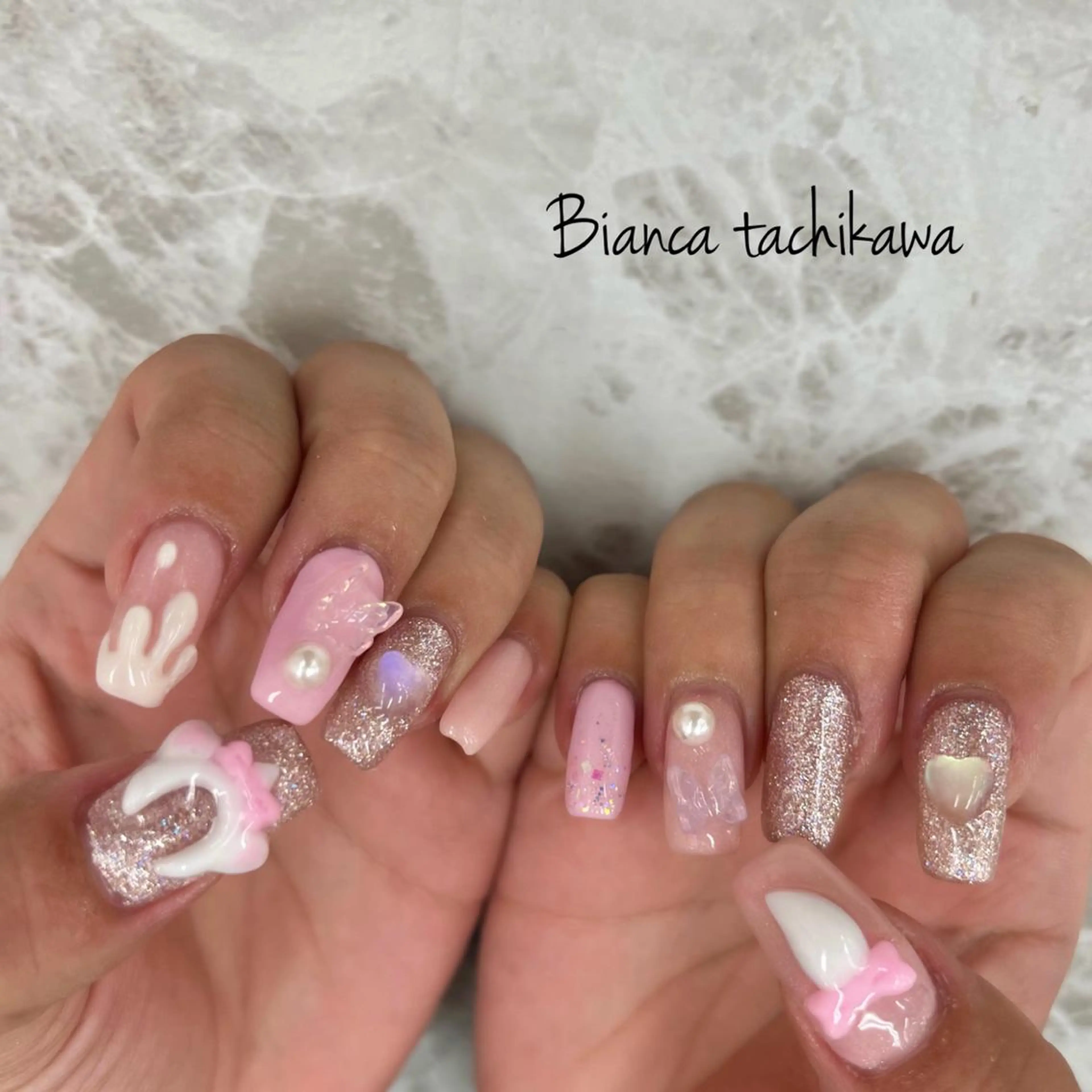 ネイル ハンドネイル Bianca☁国分寺 🤍店長/黒木愛美のネイルデザイン