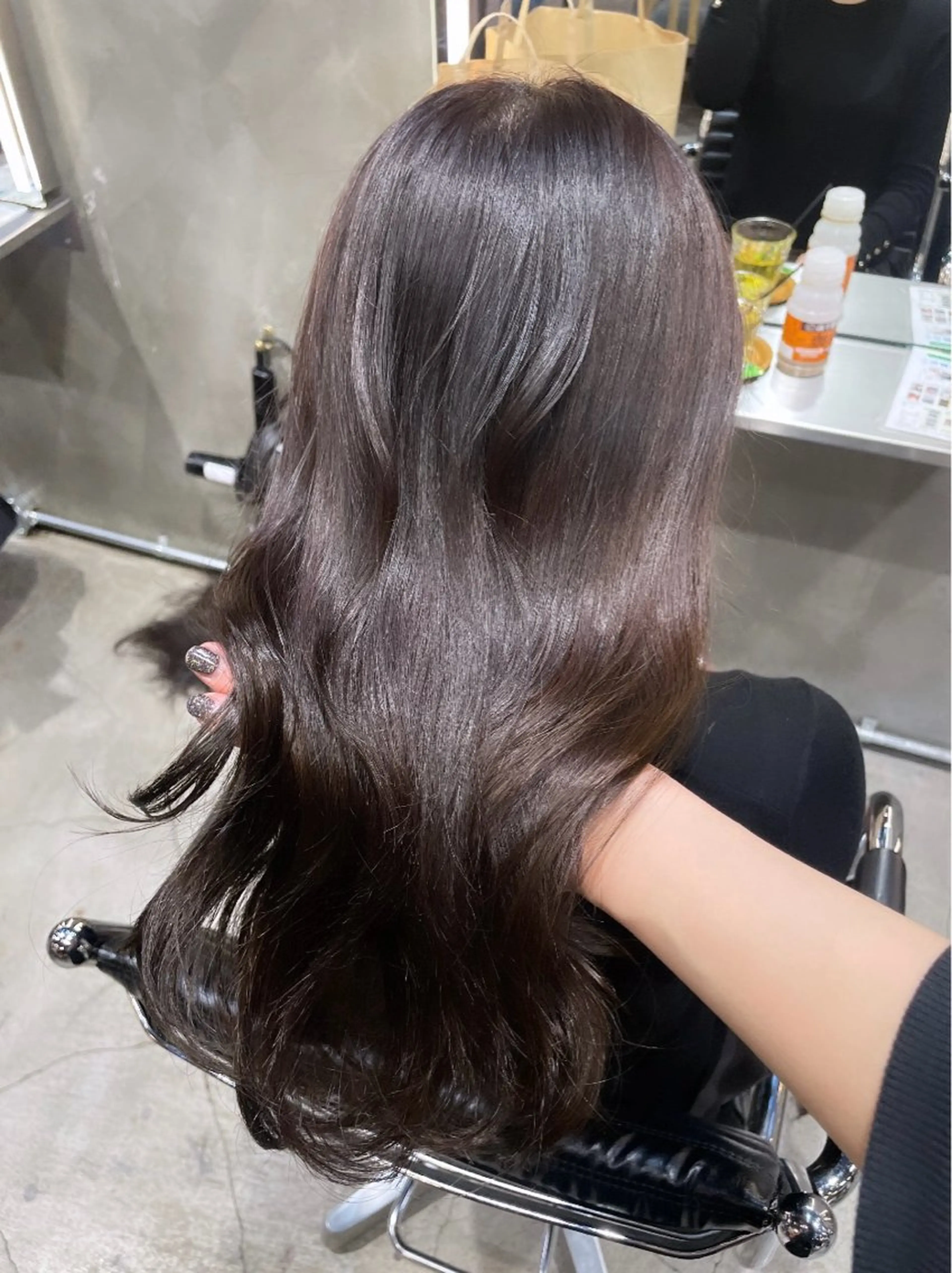 ロング カラー パーマ ヘアアレンジ レイヤー/ 透明感カラー/マドカのヘアスタイル
