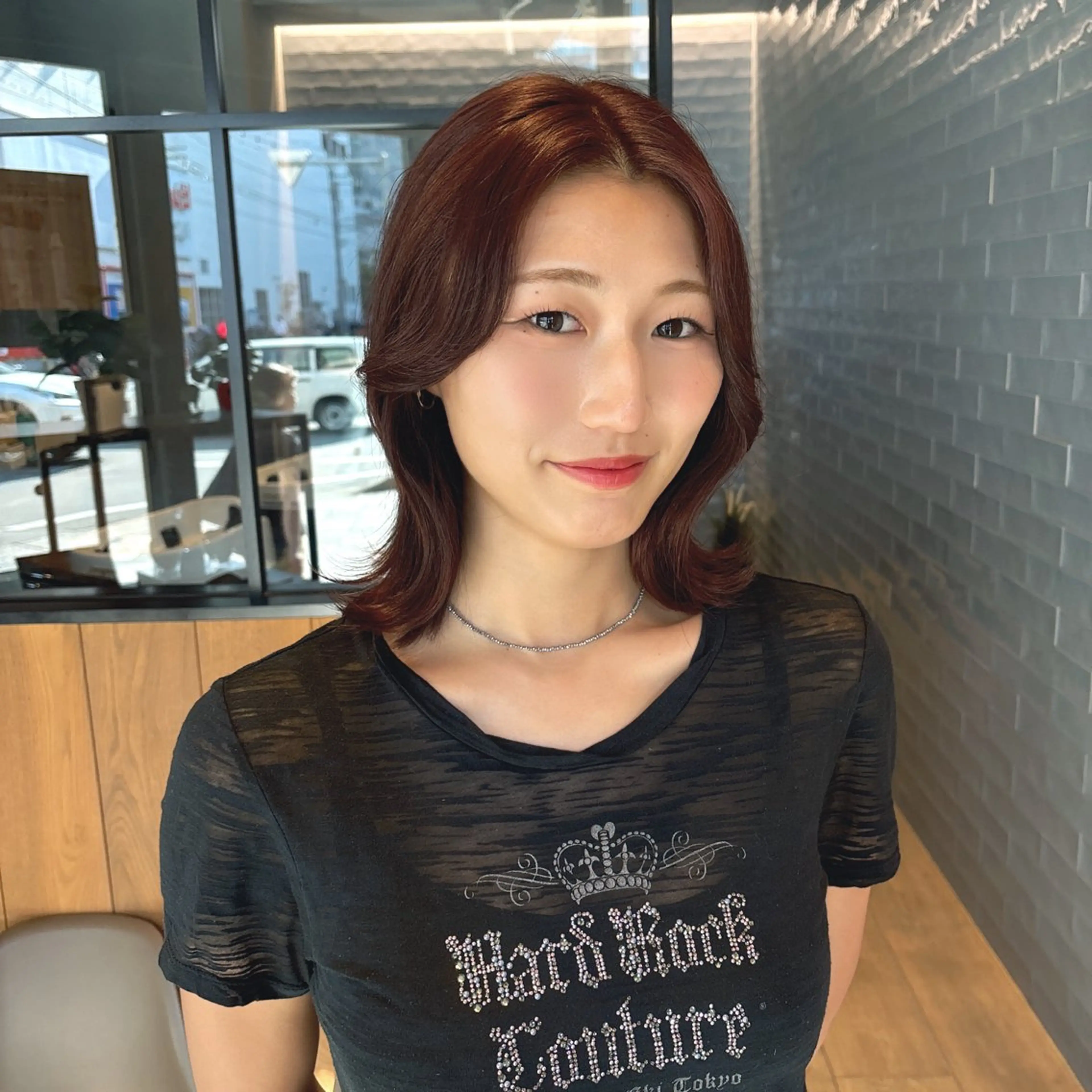 ミディアム ヘアカラー Natsuki🍀 /韓国ボブのヘアスタイル