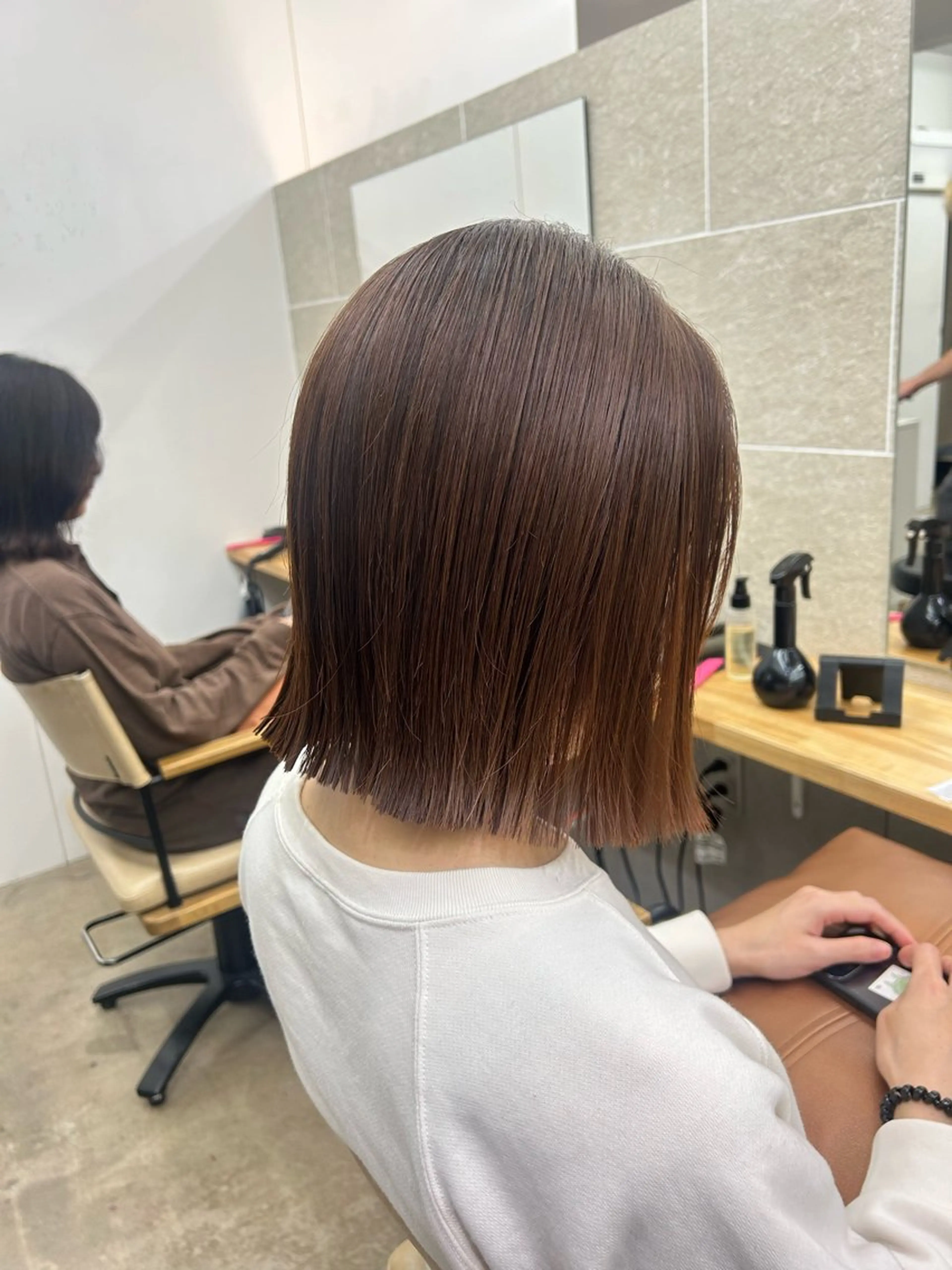 ミディアム 表参道パツッとボブ 美容師♡ゆいかのヘアスタイル