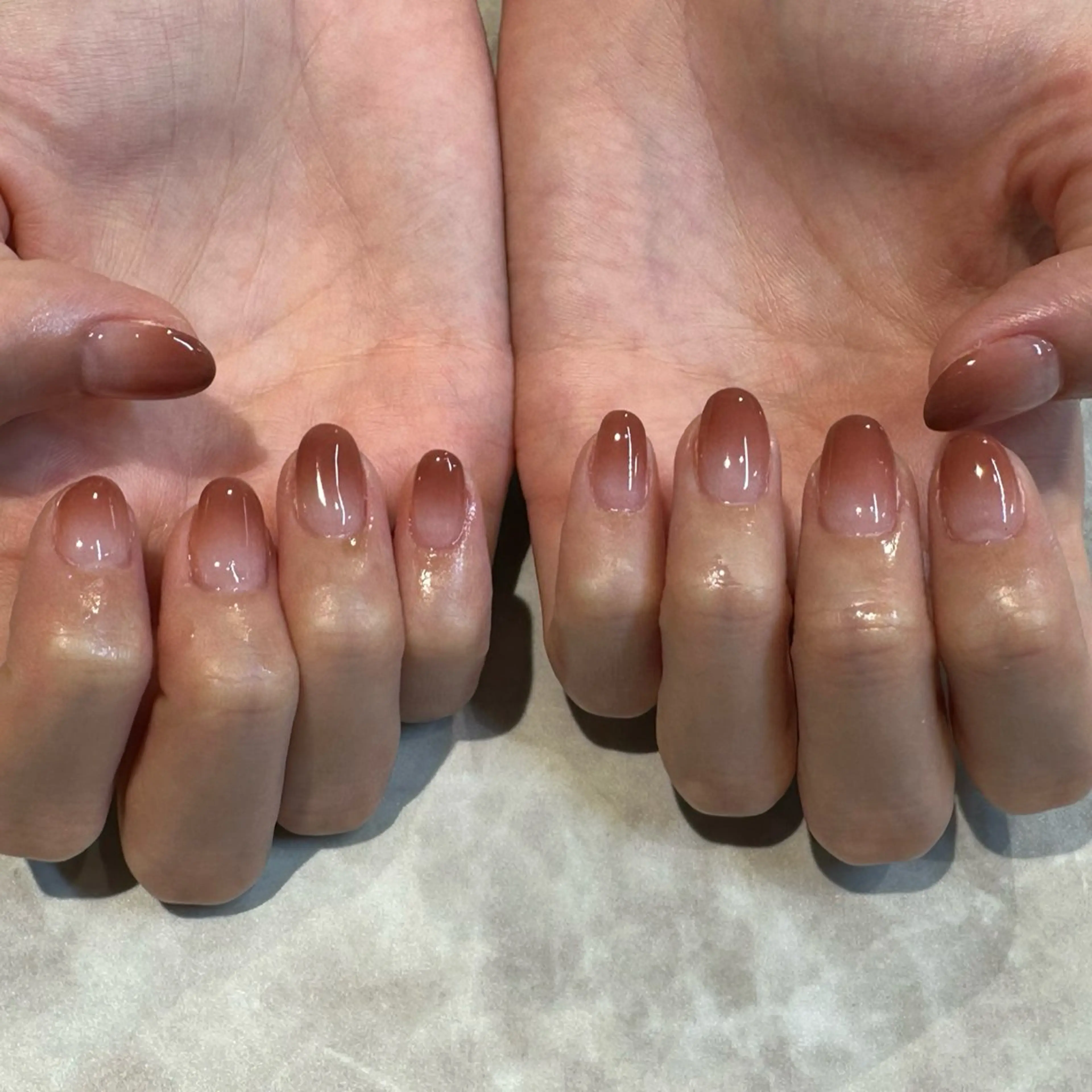 ネイル ブラウン erinca nail所属・圦本 有紀のネイルデザイン