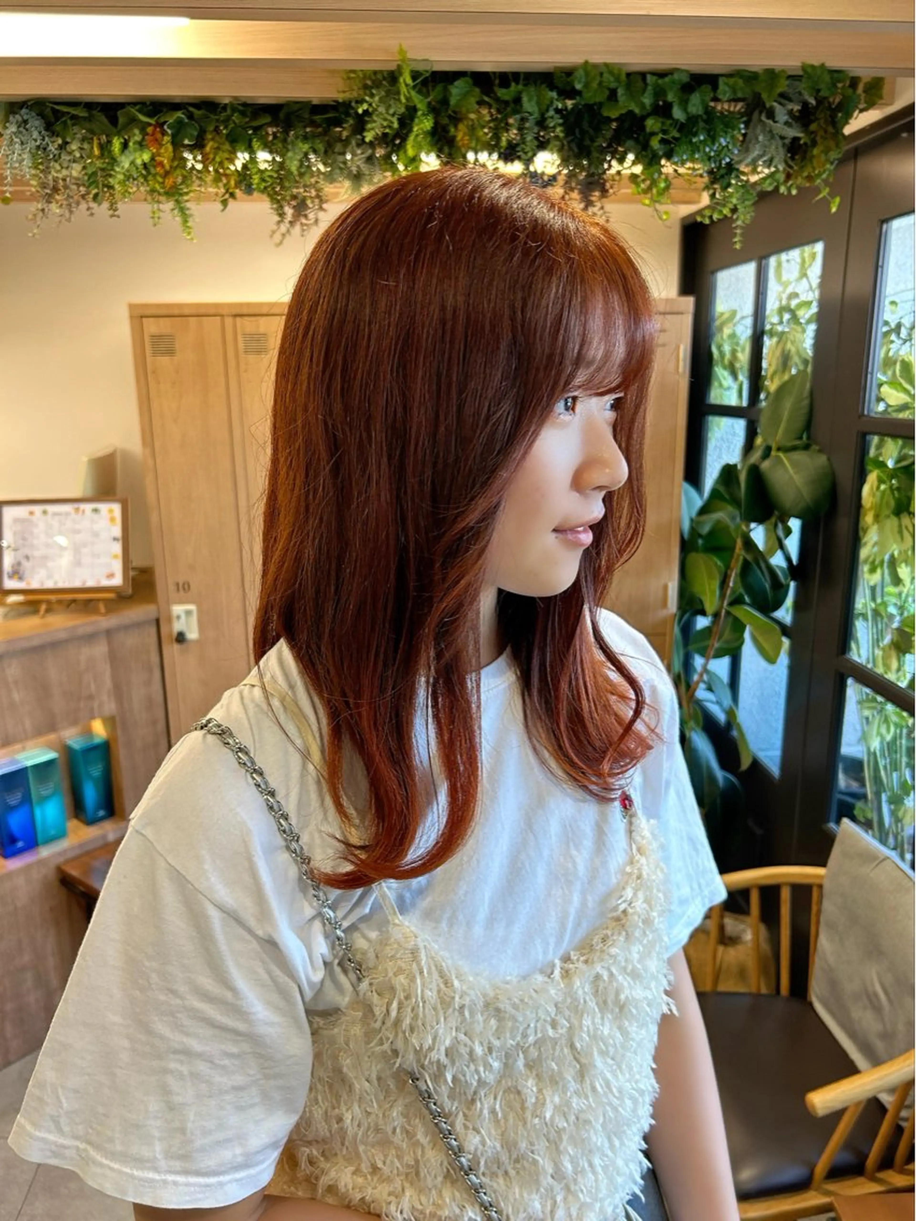セミロング カラー 🌼【暖色カラー】 kanon🐣のヘアスタイル