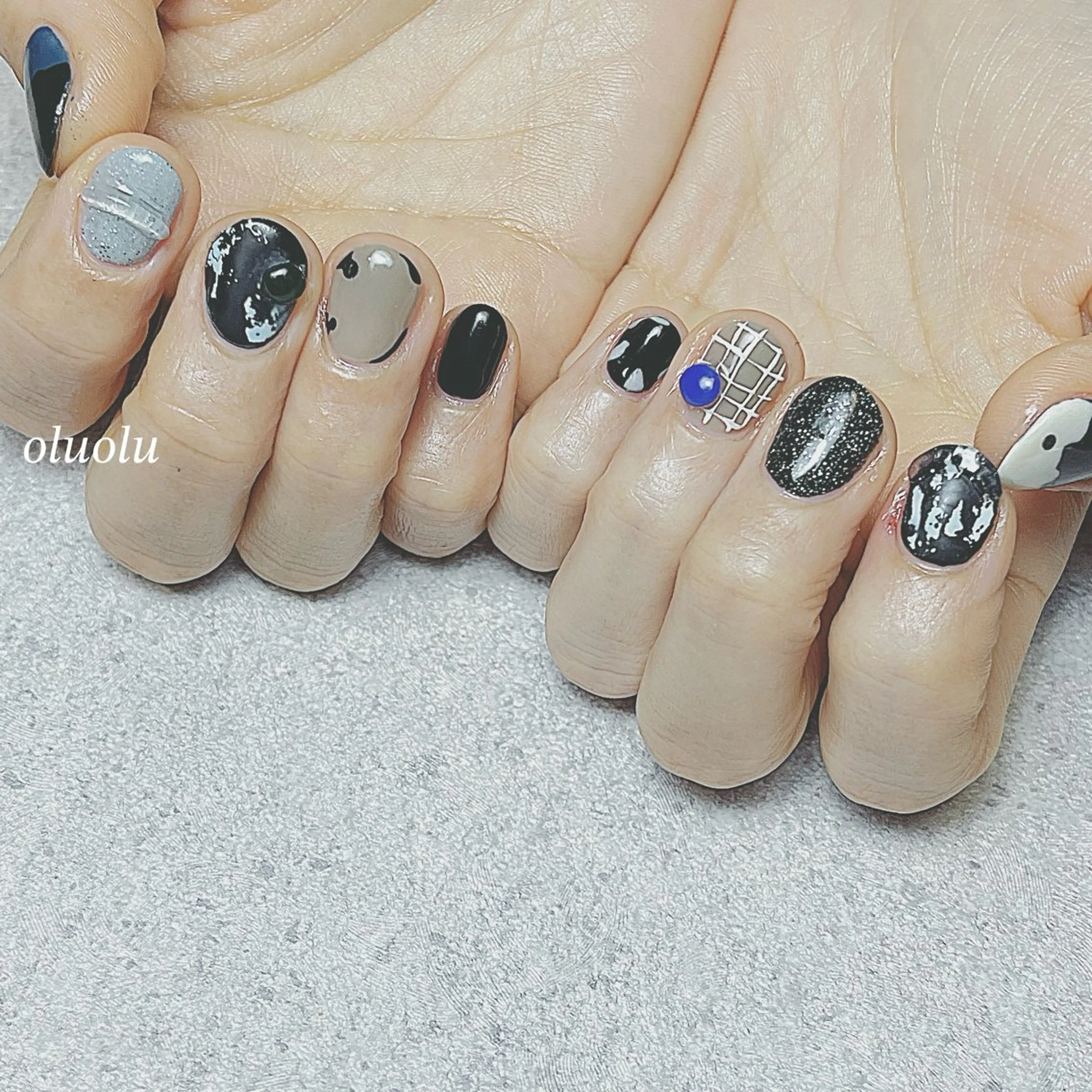 ネイル アートネイル クリアネイル フットネイル ロングネイル ニュアンスネイル ハンドネイル 大村 紬華のネイルデザイン