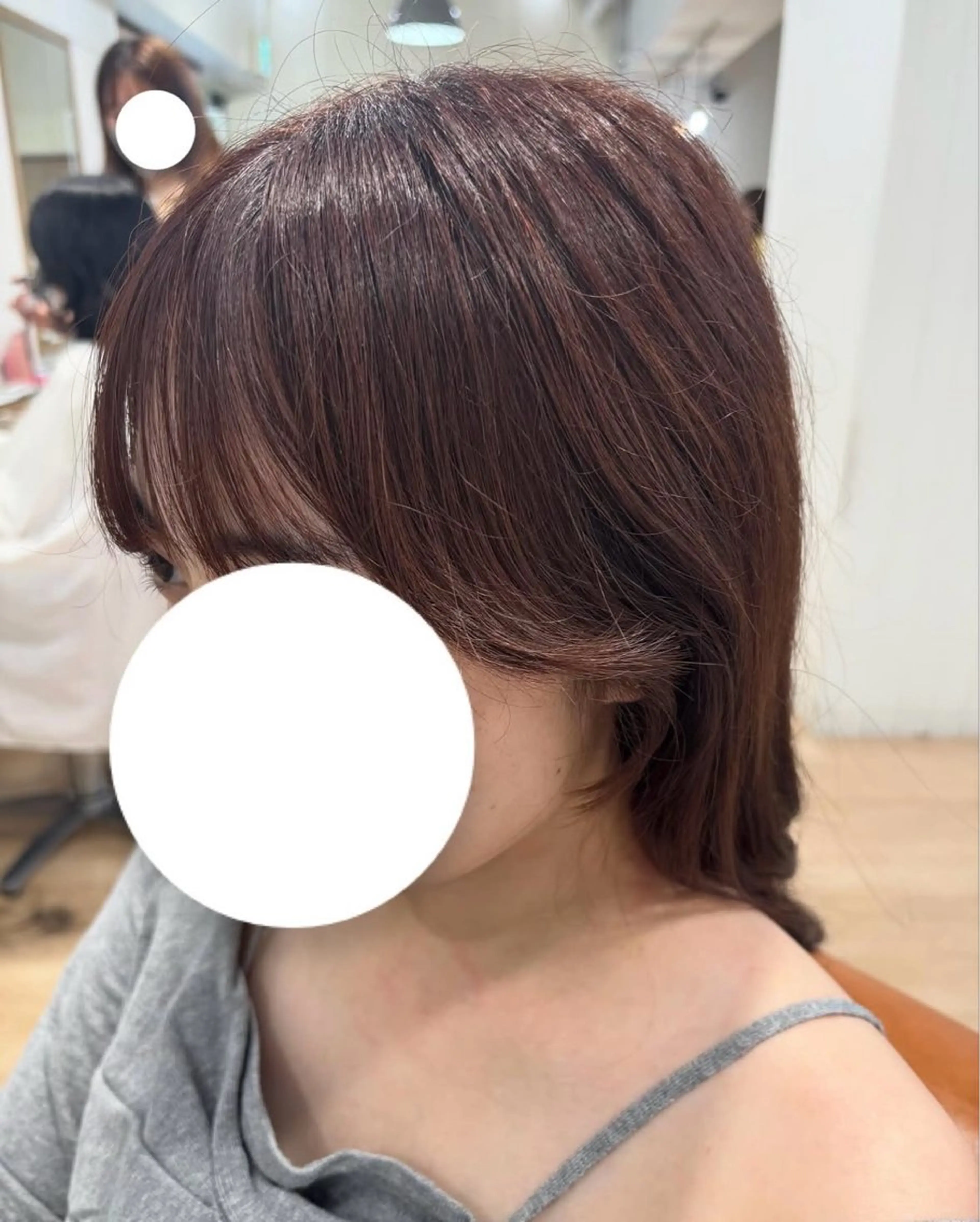 お顔周りカットの写真