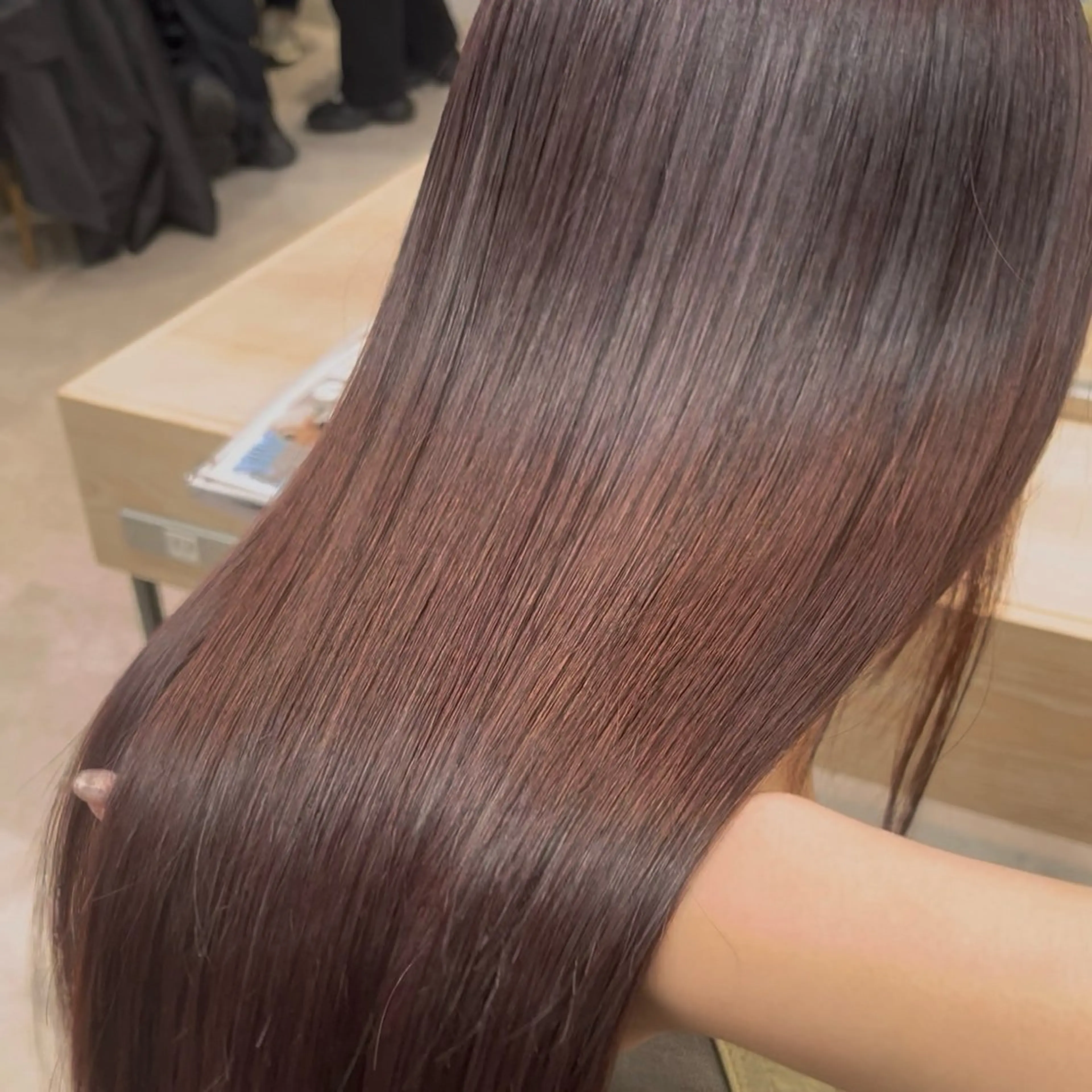 髪質改善カラーの写真