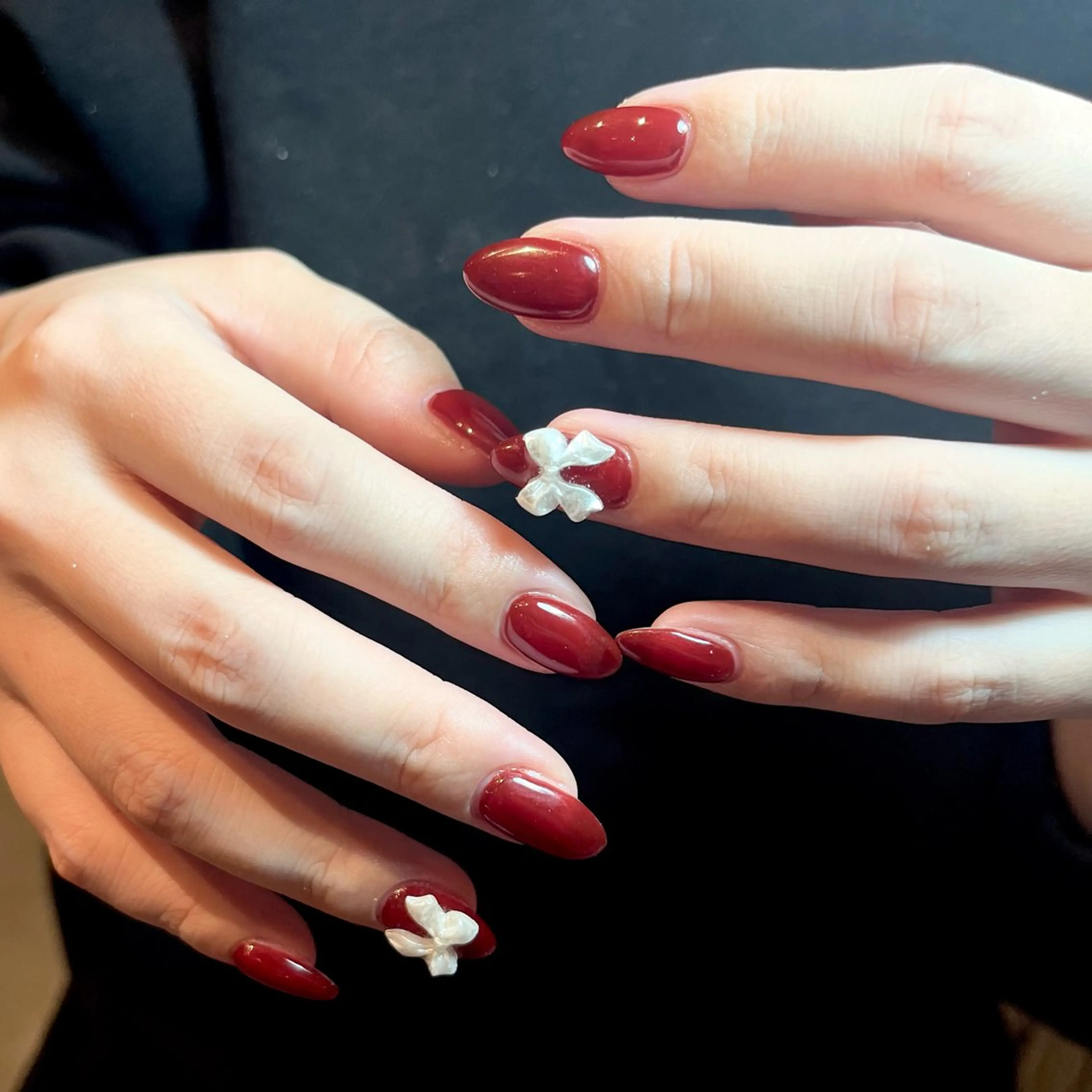 ˗ˏˋ 期間限定 ˊˎ˗ 🎀ミラーorマグネット+リボン🎀オフ込み/パラジェル/フィルイン対応【Jrネイリスト】の写真