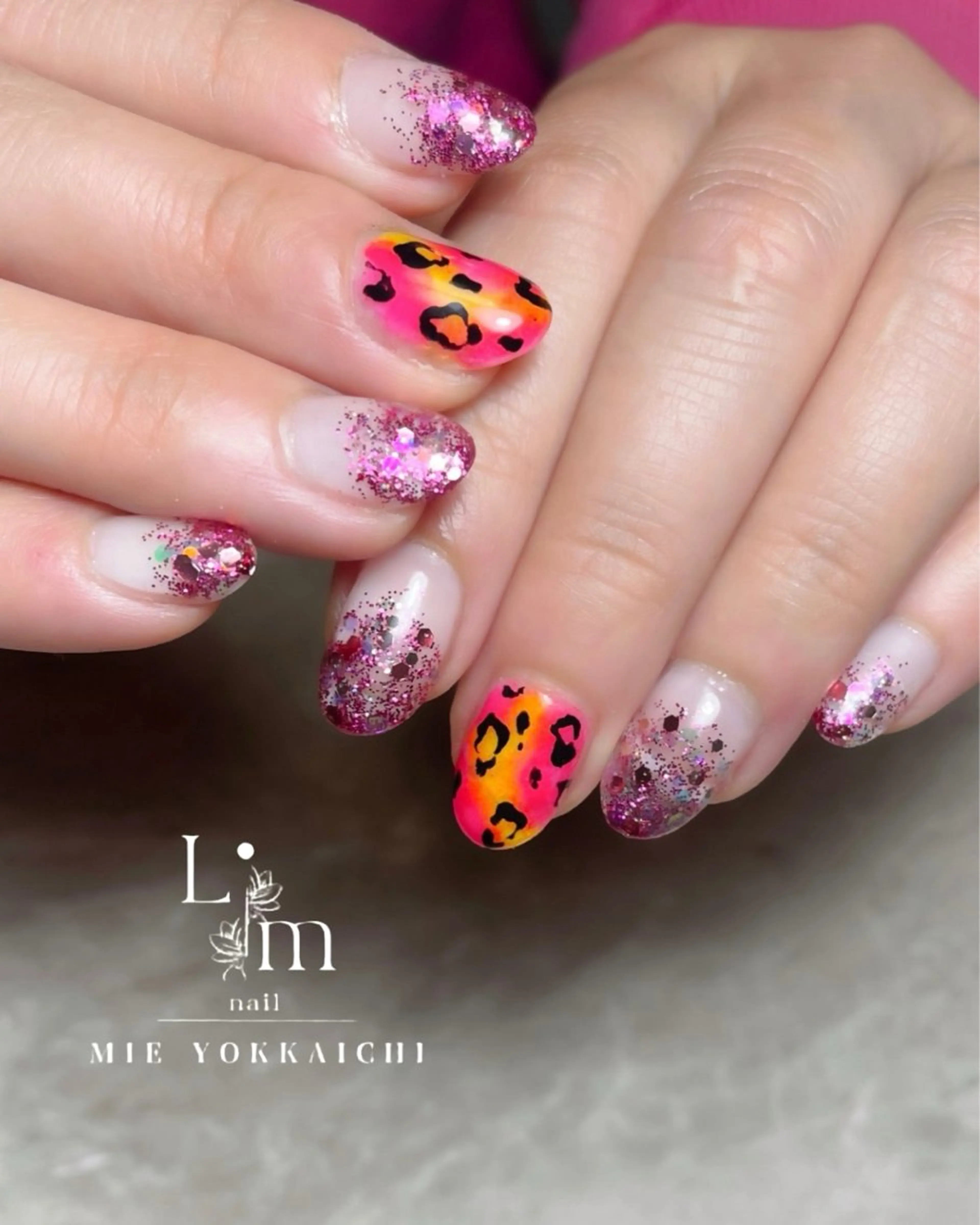 ネイル ピンク Li.m nail (リム ネイル)所属・Li.m nail リム ネイルのネイルデザイン