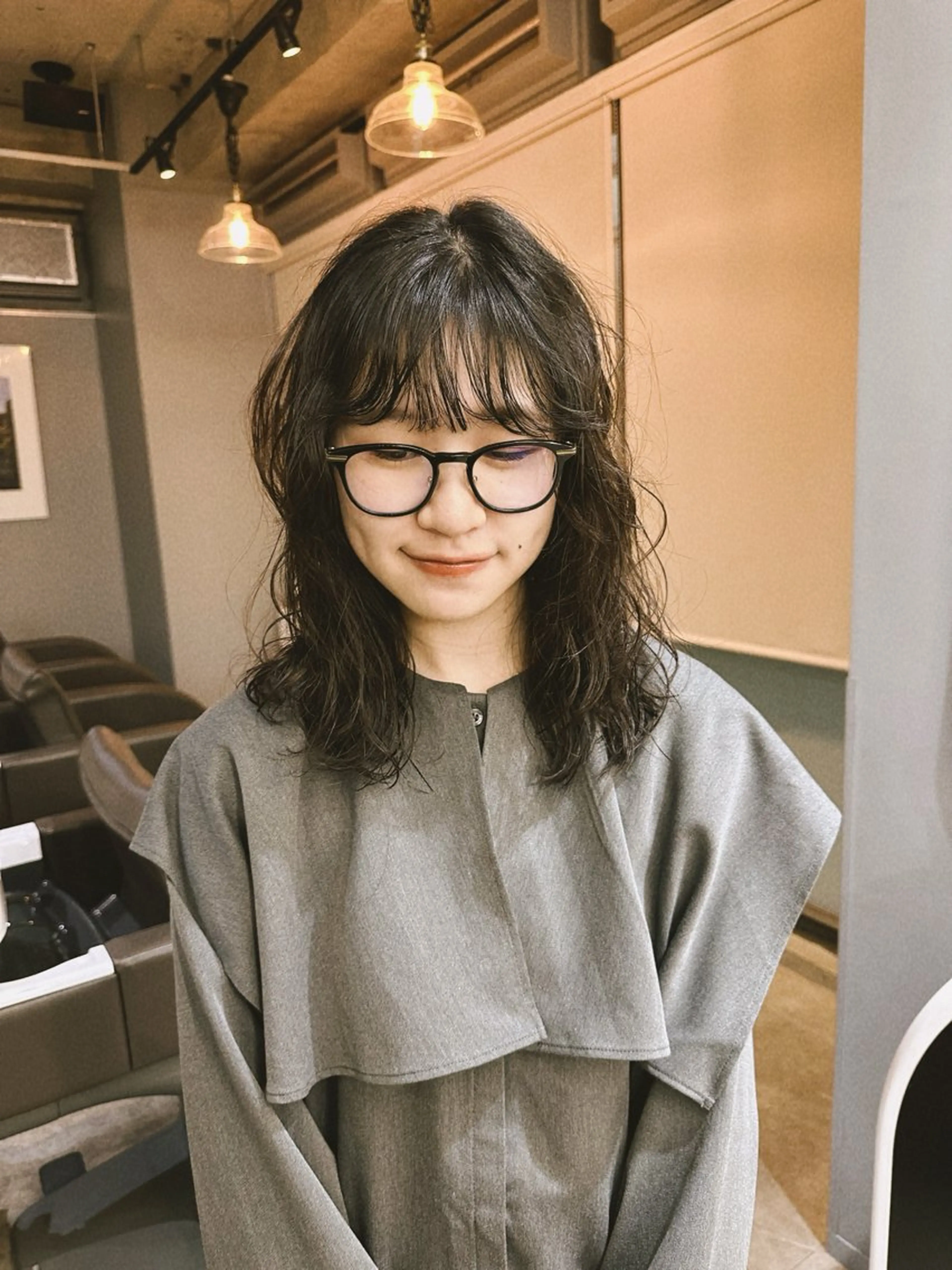 ミディアム パーマ ミディアムパーマ さとう あやかのヘアスタイル