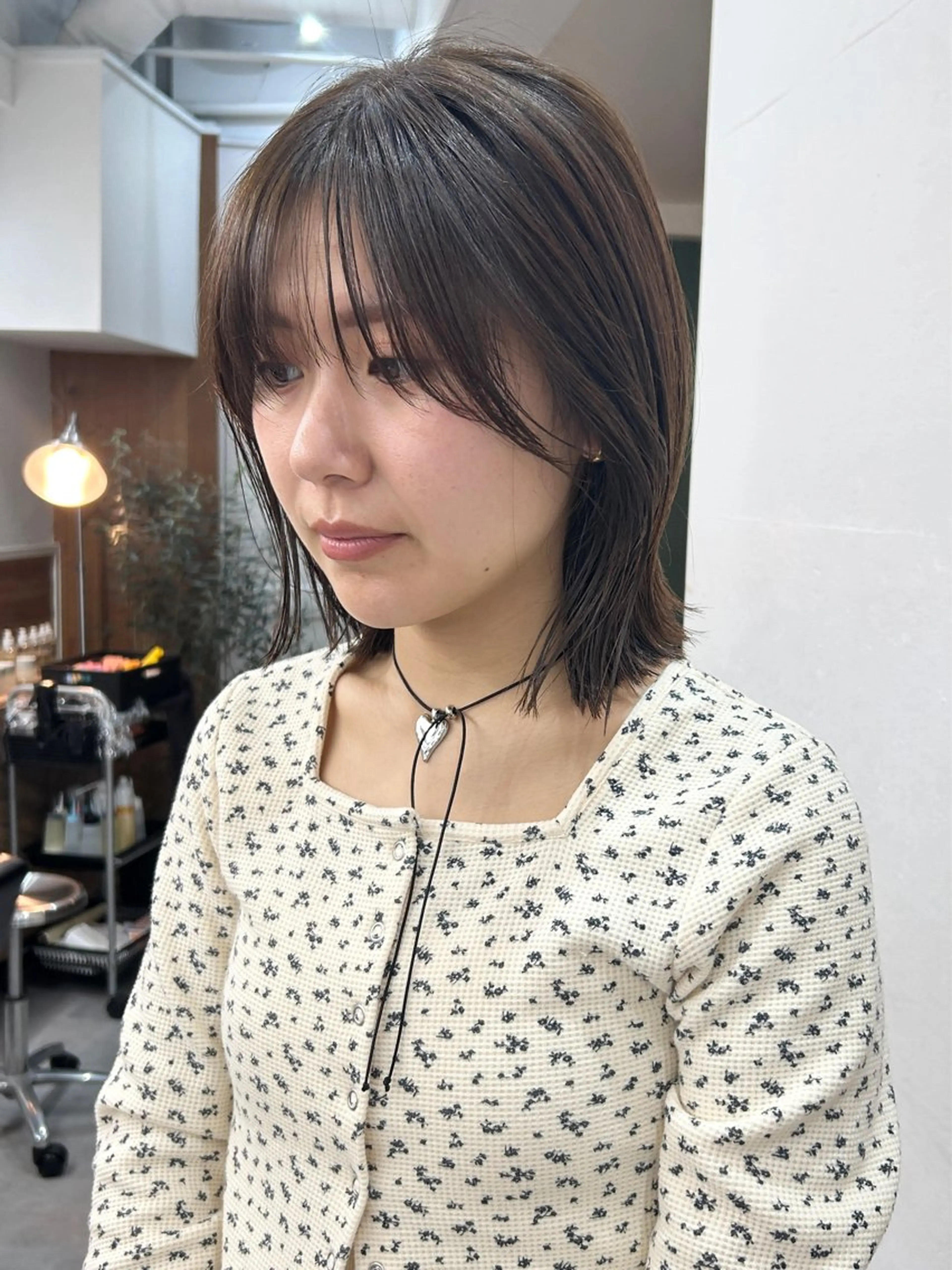 ミディアム カラー カット ヘアカラー ボブ/透明感カラー /サナ🌼のヘアスタイル