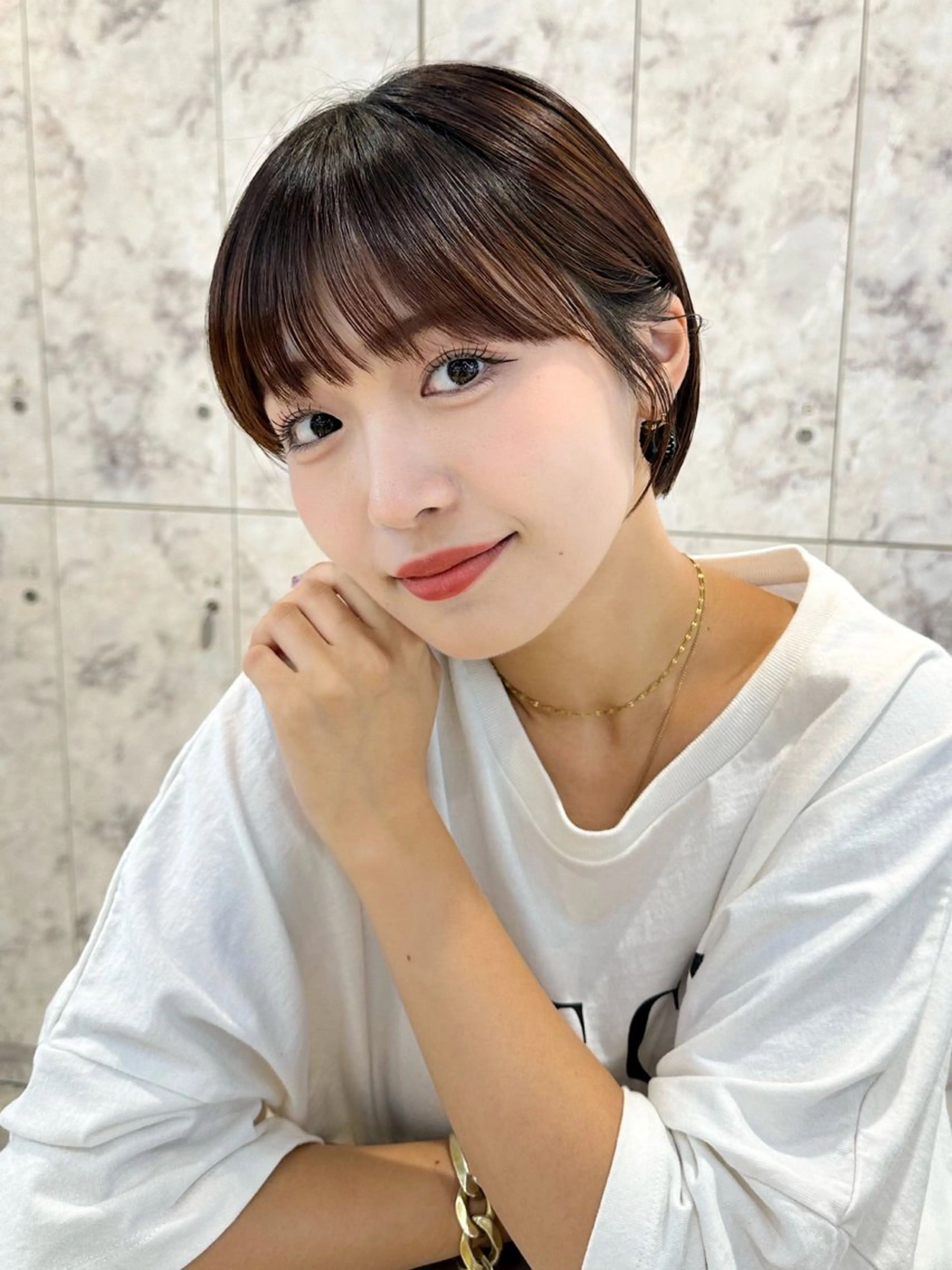 ショート カラー パーマ ヘアアレンジ メンズ カット ヘアカラー トリートメント 新宿/髪質改善/艶髪 韓国ヘア/大重聖斗のヘアスタイル