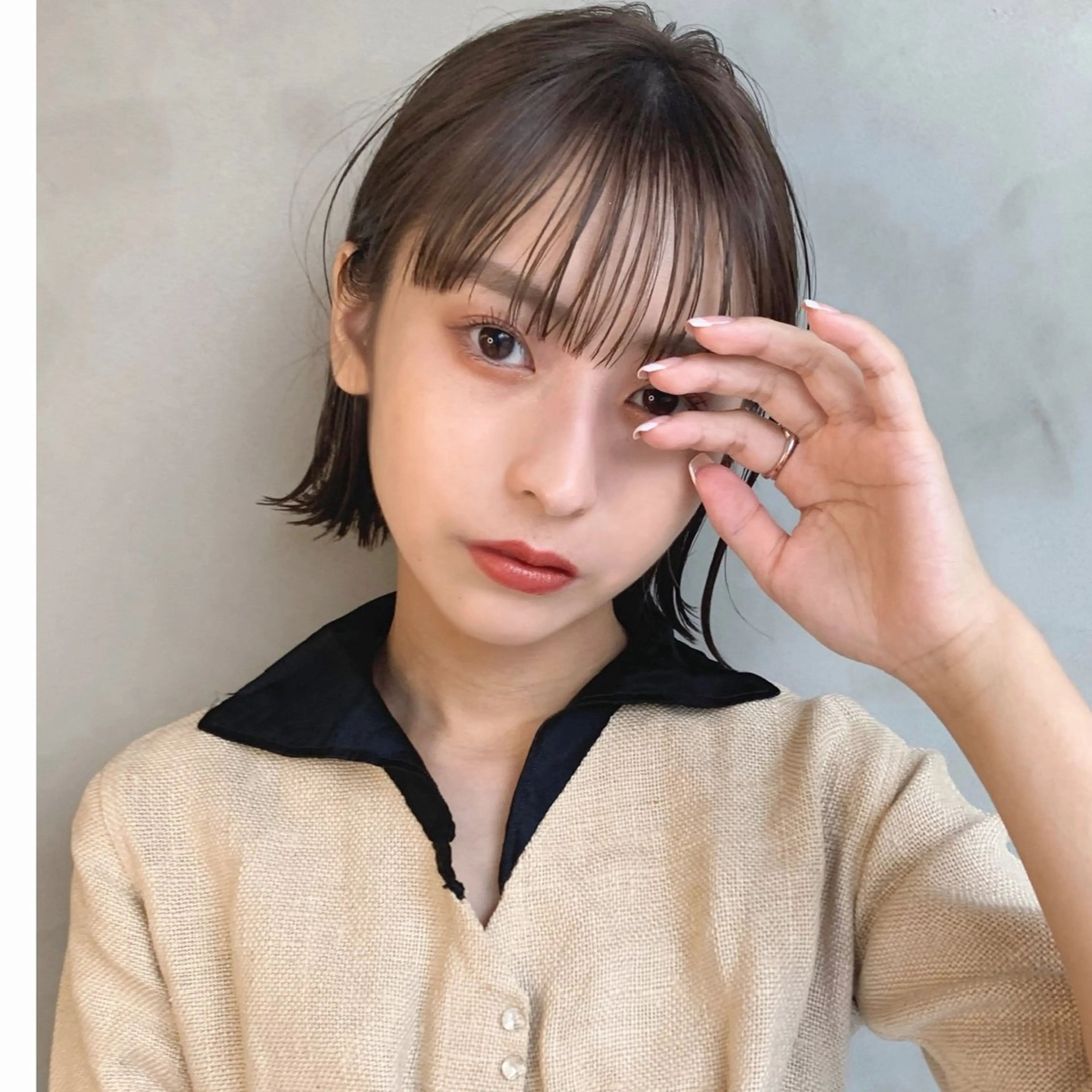 ミディアム カラー 山田 裕介のヘアスタイル