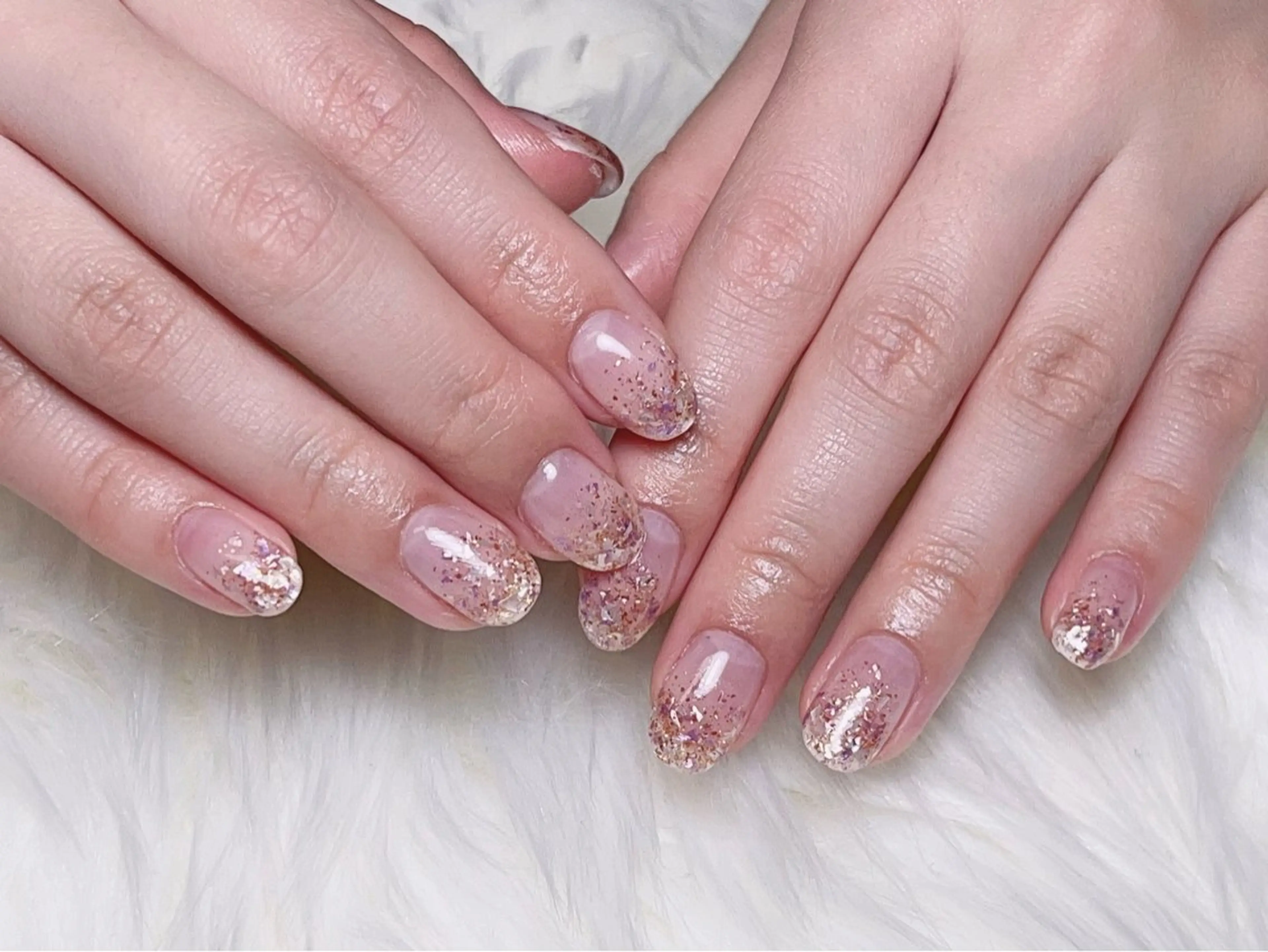 ネイル ラメ(グリッター) ラメグラデーション Rs nail 新宿西口のネイルデザイン