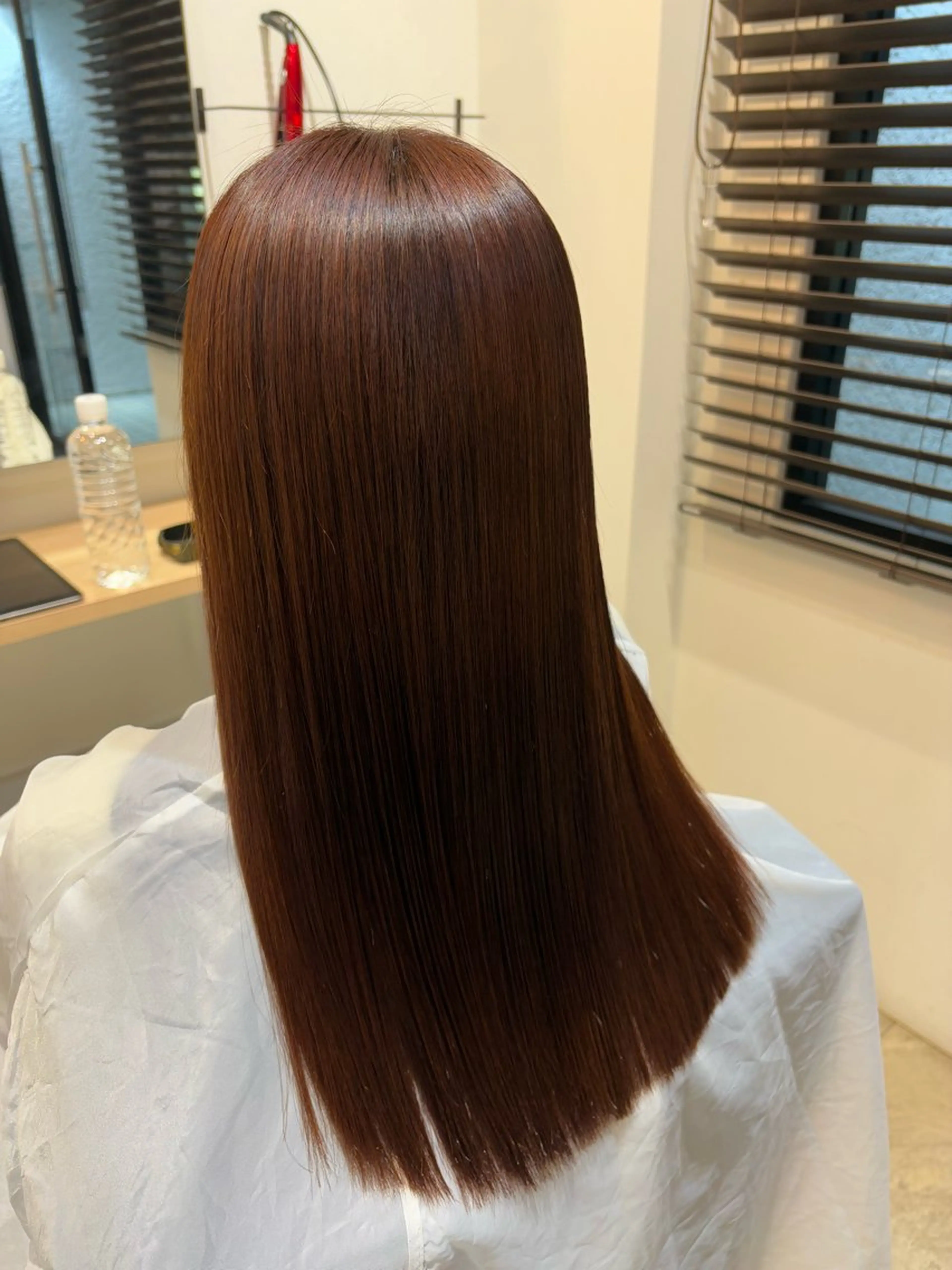 ロング カット 縮毛矯正 南雲 由麻のヘアスタイル