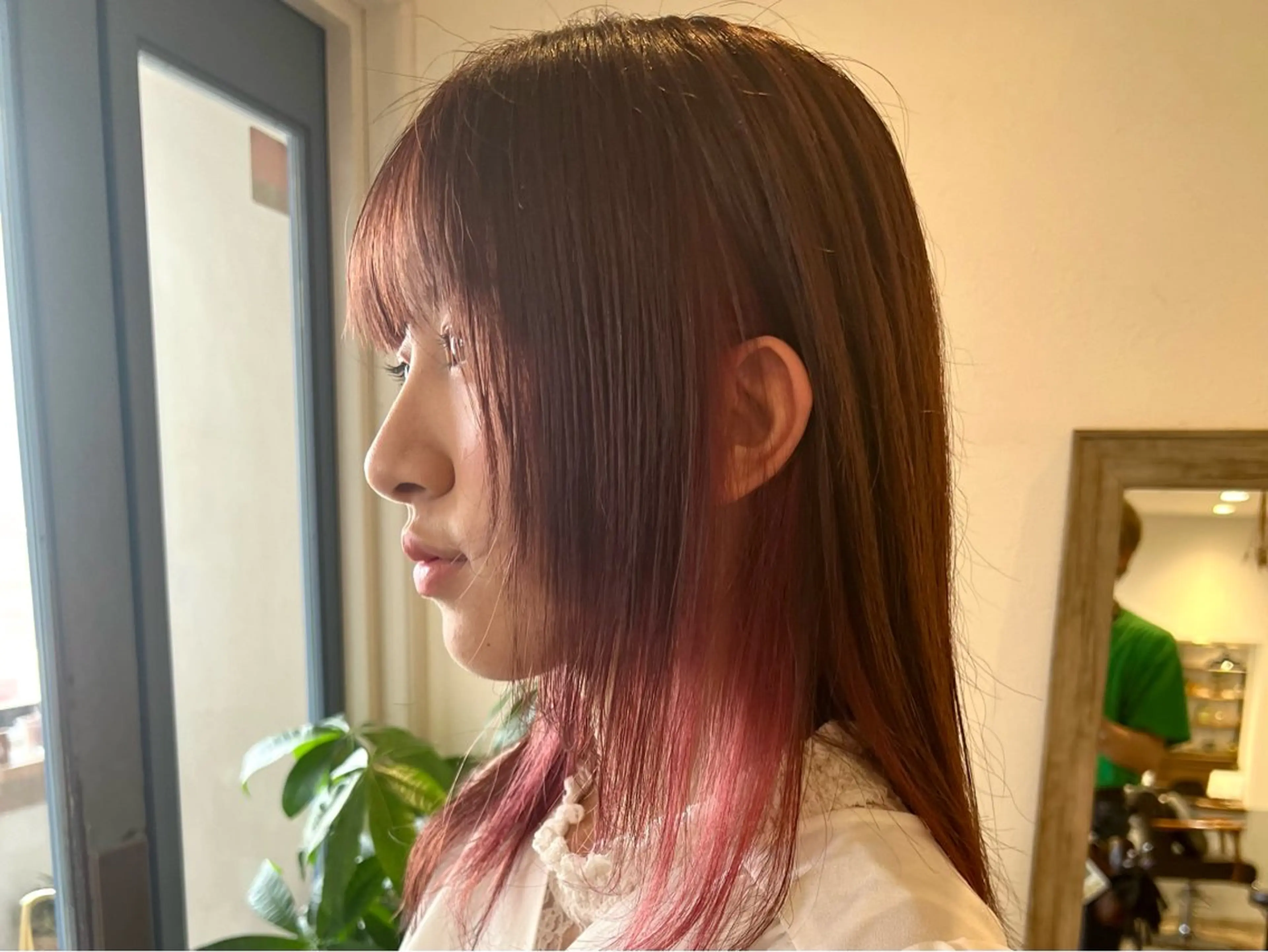 ロング カラー ブリーチ ピンクカラー カット ヘアカラー トリートメント 💐美しいショート× パーマ💐早坂駆留のヘアスタイル