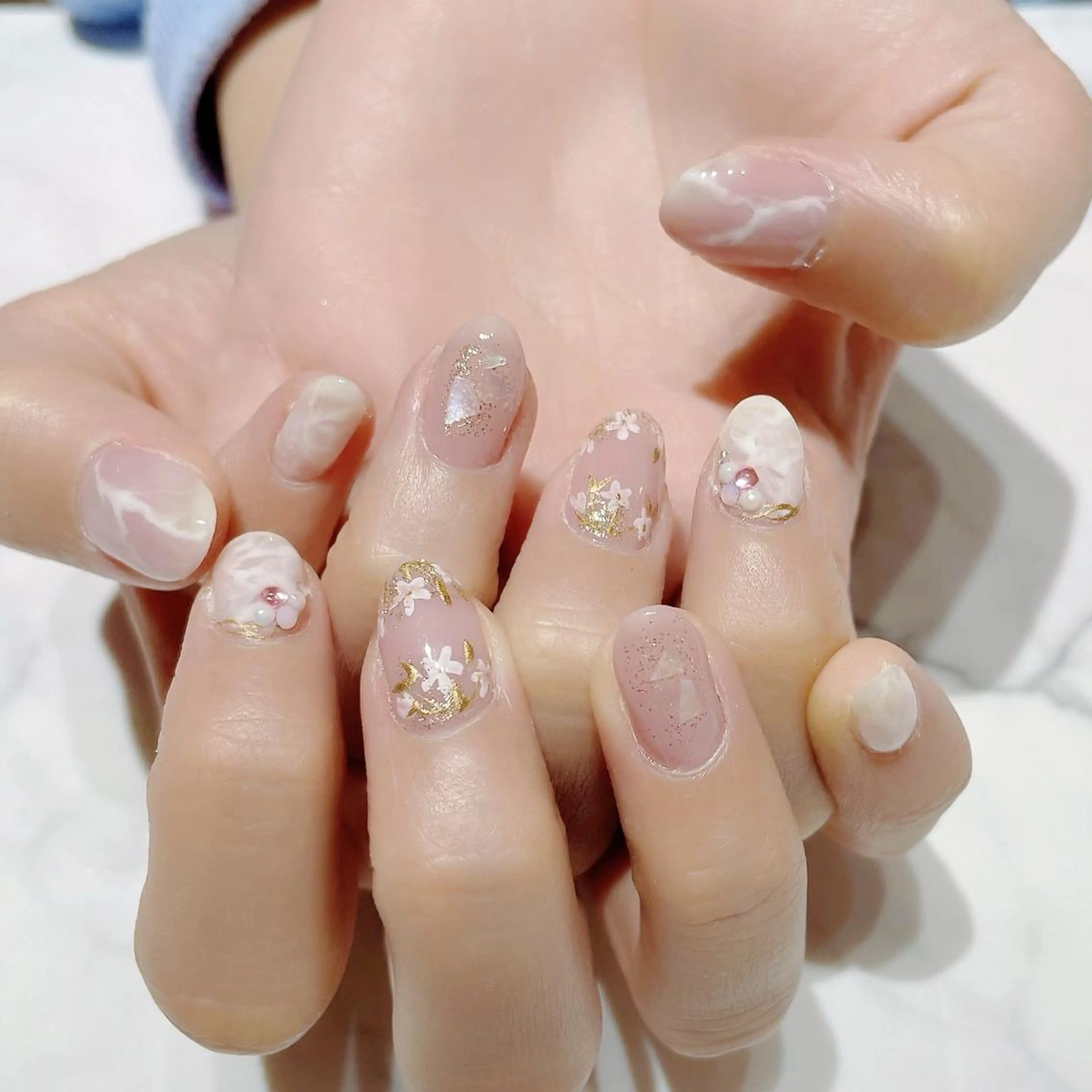 ネイル 春ネイル ネイルサロン Belleのネイルデザイン