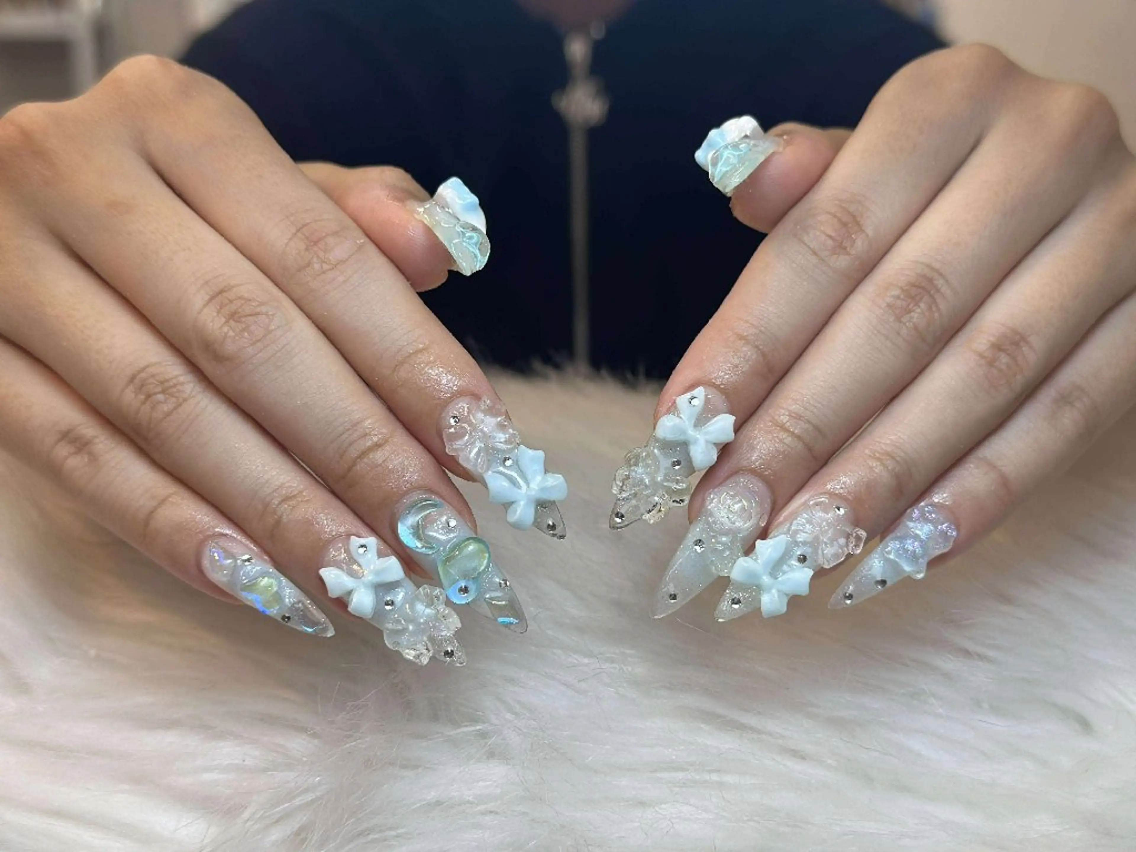 ネイル アートネイル 成人式 ジェルネイル ニュアンスネイル 夏ネイル ハンドネイル Nie Nail Shinokuboのネイルデザイン
