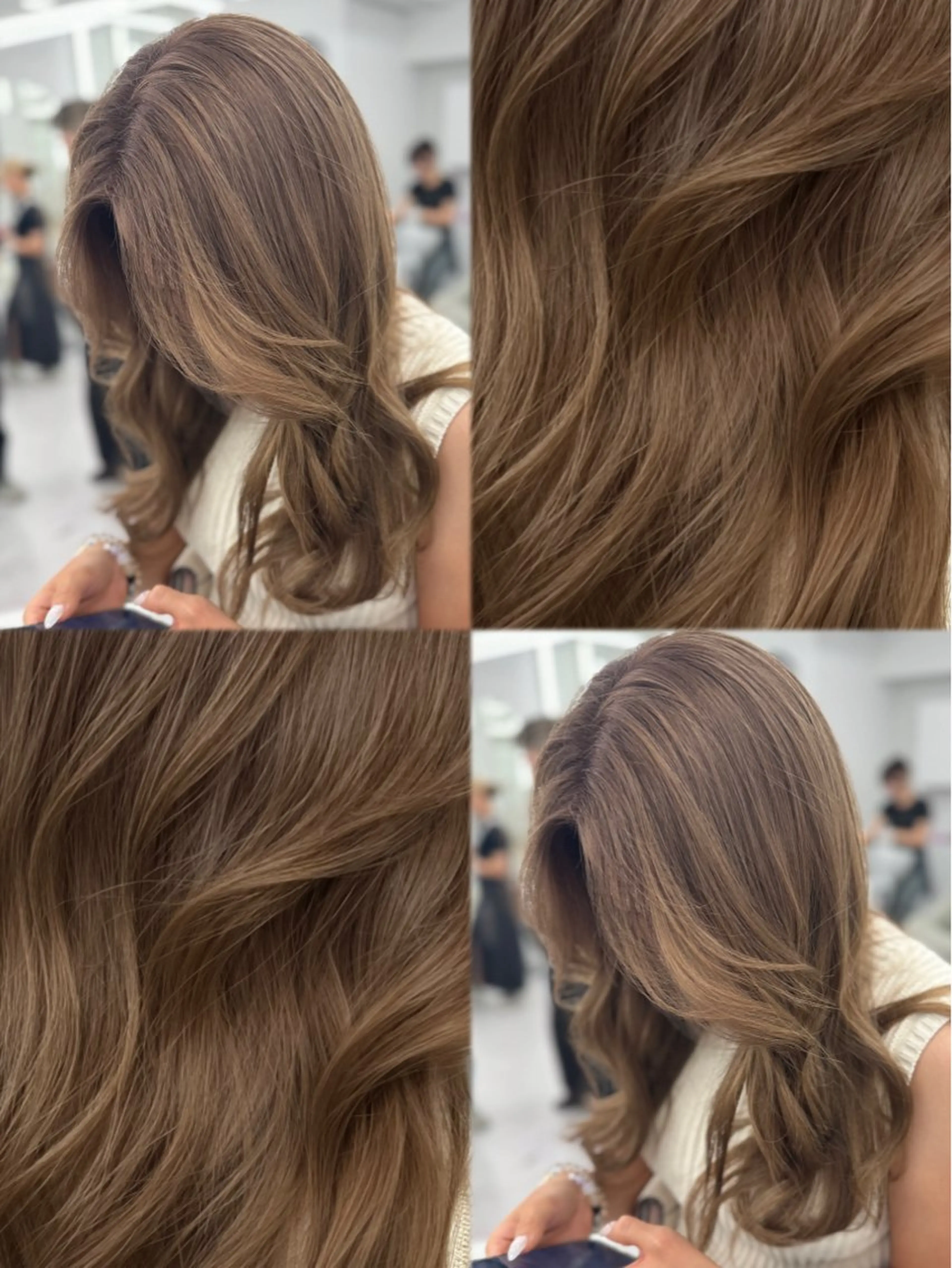 ロング カラー カット ヘアカラー 顔まわりの神様✨ 藤嶋秀幸のヘアスタイル