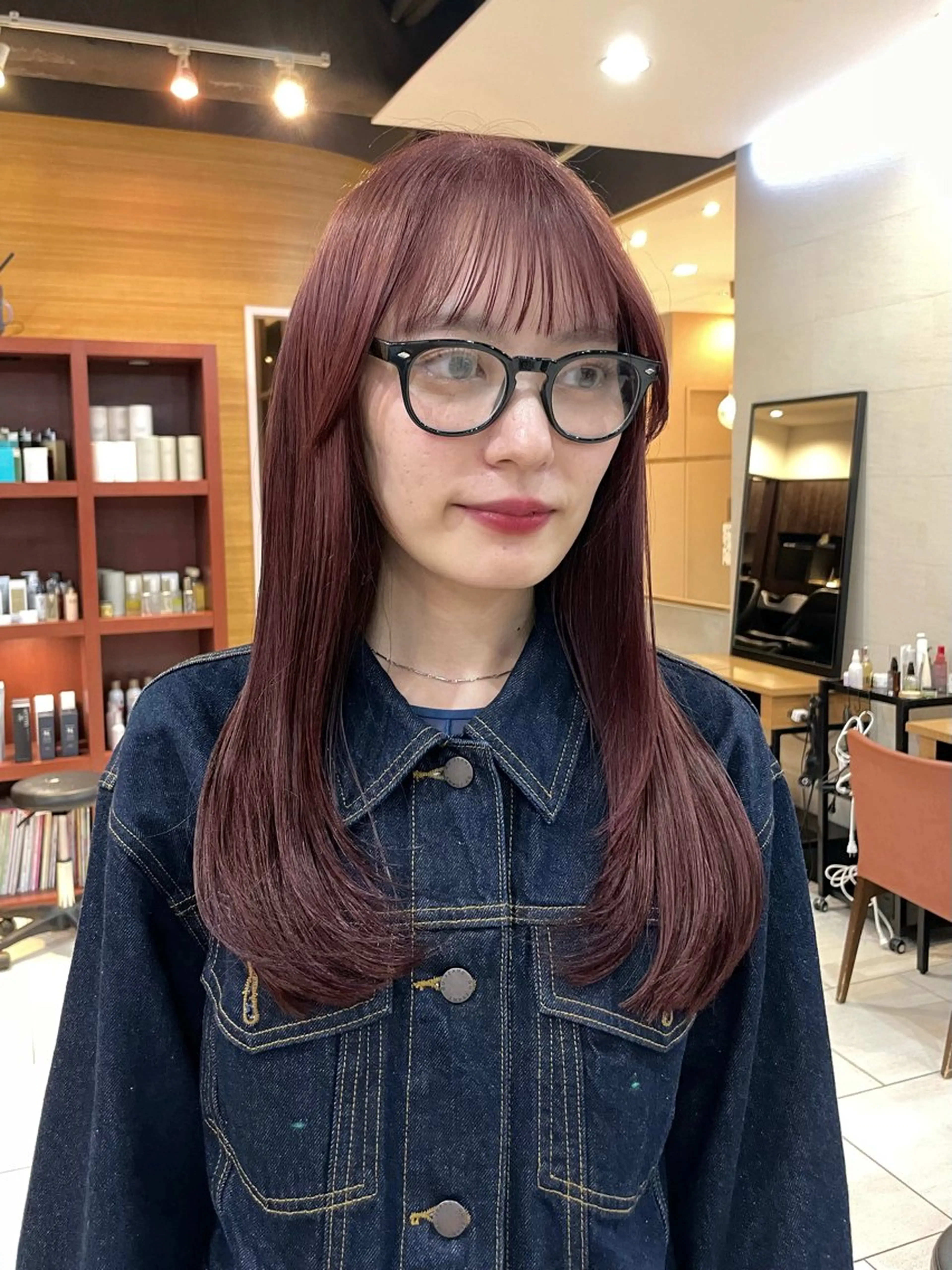 ロング ヘアカラー 似合わせ/透明感 /レイヤー/りほ🤍のヘアスタイル