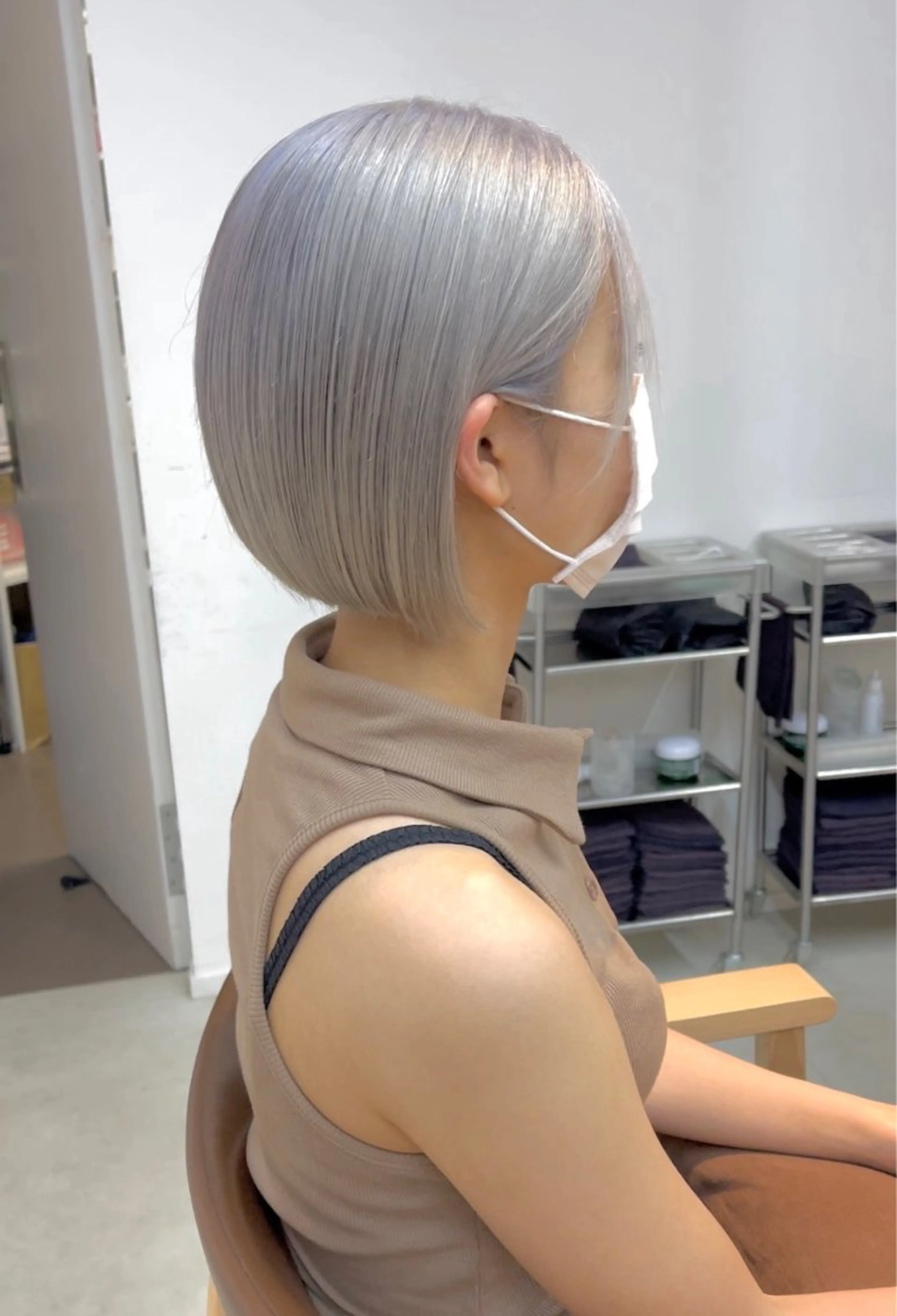 ショート カラー 似合わせカット ショートヘア ヘアカラー mee.urawa所属・似合わせショート×透 明感/やじまたかしのヘアスタイル