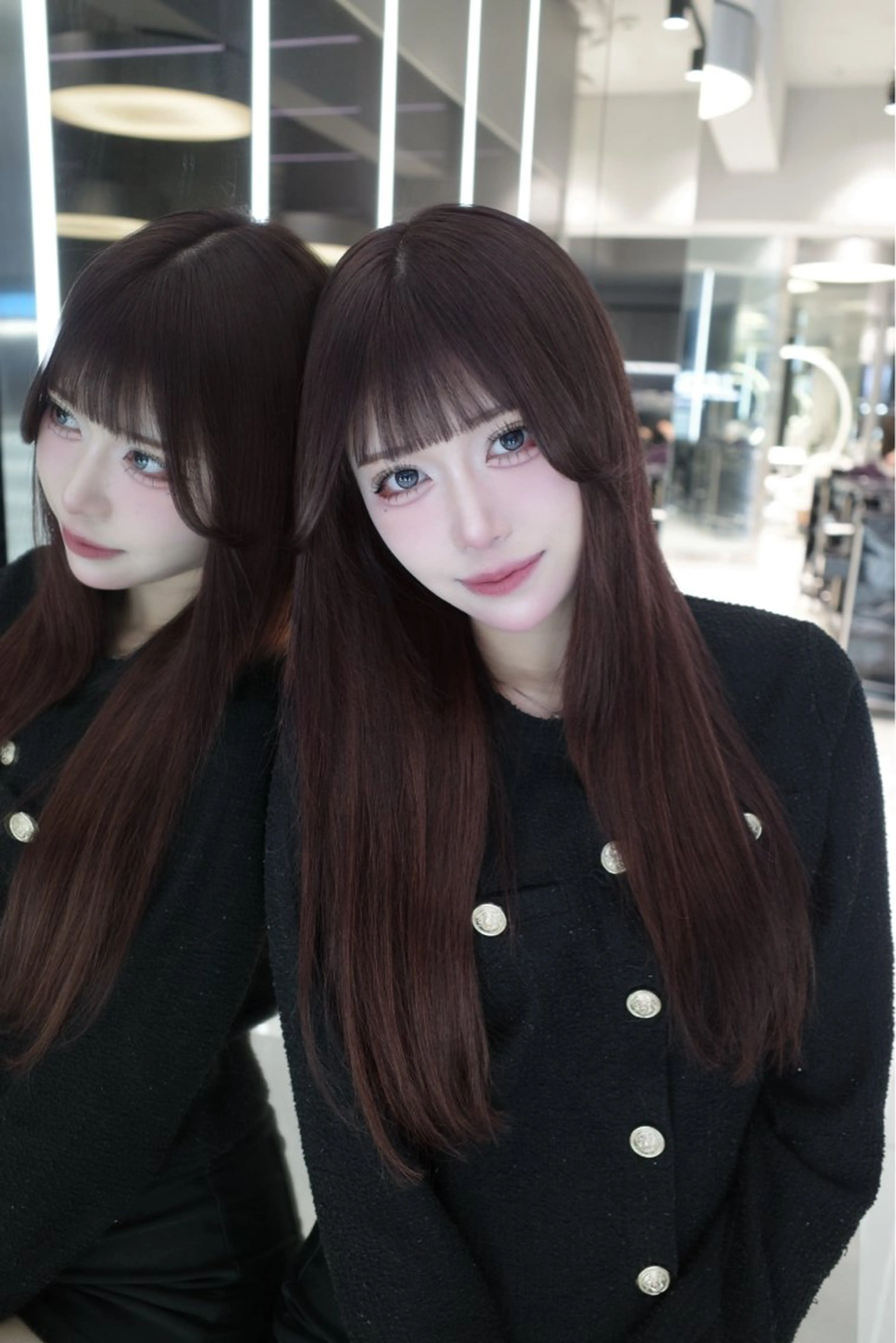 ロング カラー ヘアアレンジ カット ヘアカラー RioN/網紅ヘア 🩶透明感艶カラーのヘアスタイル