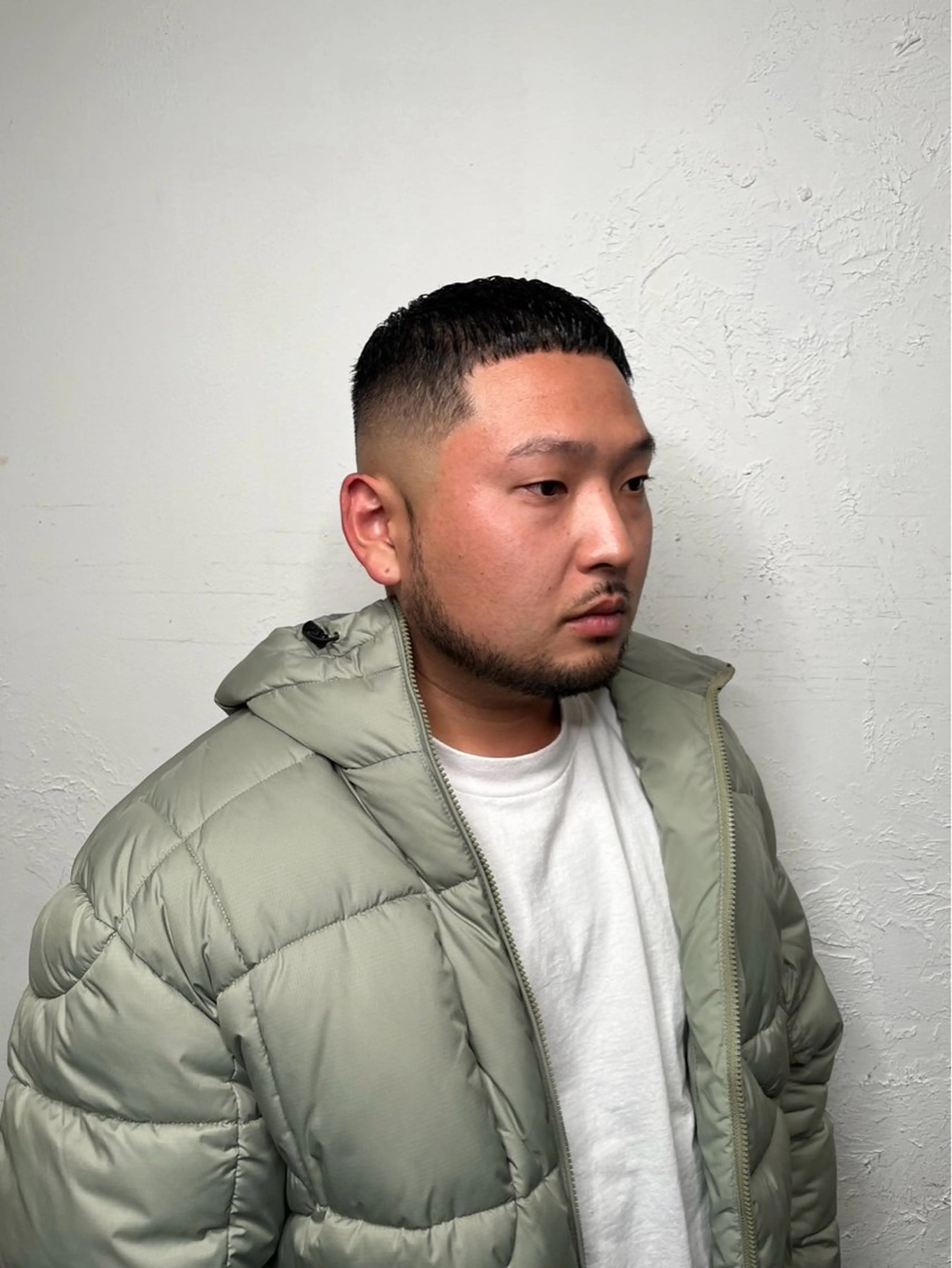 ショート メンズ センターパート ダウンパーマ フェードカット メンズハイライト メンズパーマ カット トリートメント 💈メンズ特化💈 TASUKUのヘアスタイル