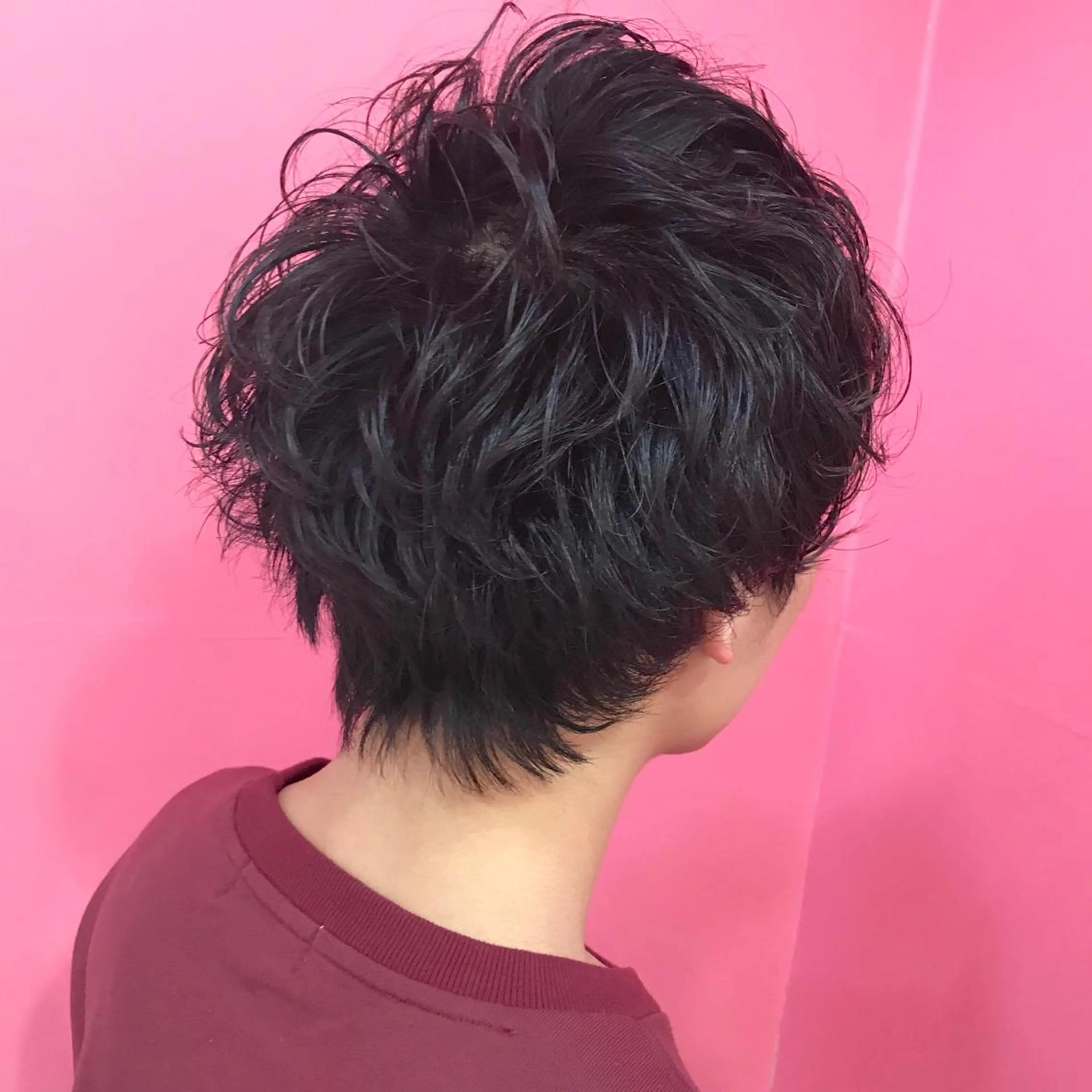 ショート パーマ メンズ マッシュ メンズパーマ ニュアンスパーマ カット Vir by browのヘアスタイル