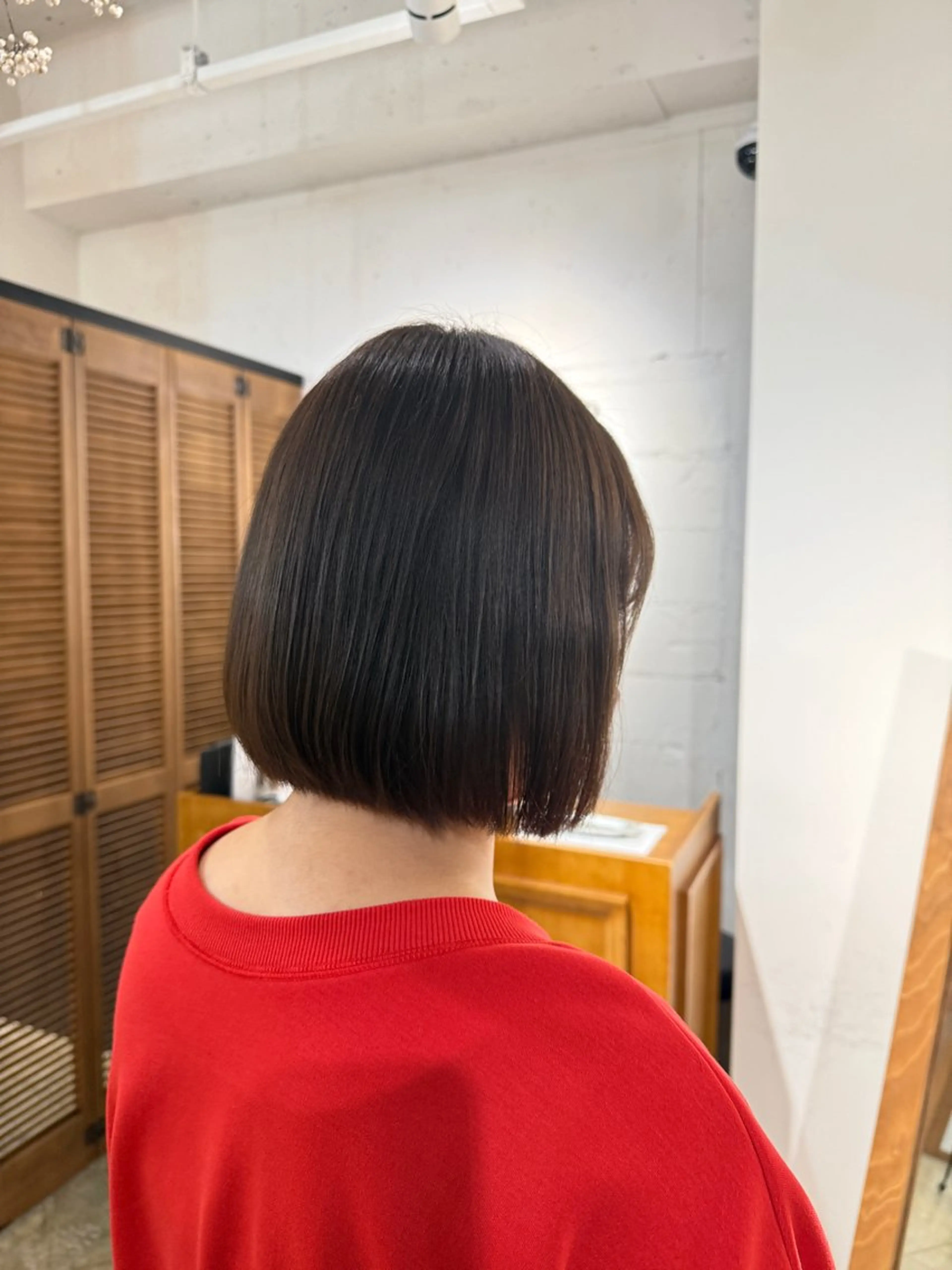 ミディアム カラー ブラウンカラー ワンカラーモデル🎀 /大庭 夏音のヘアスタイル